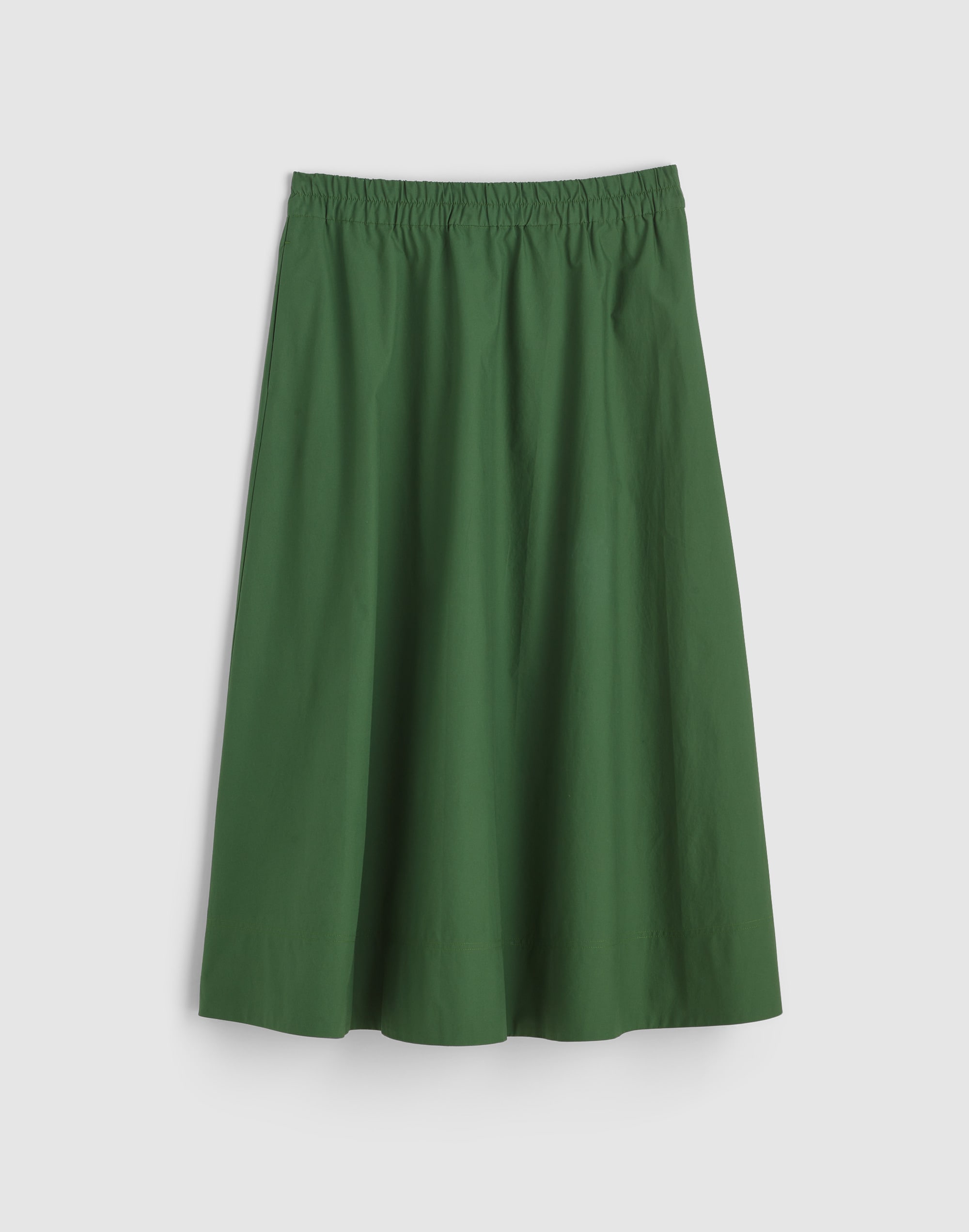 A-Line Midi Skirt in Poplin
