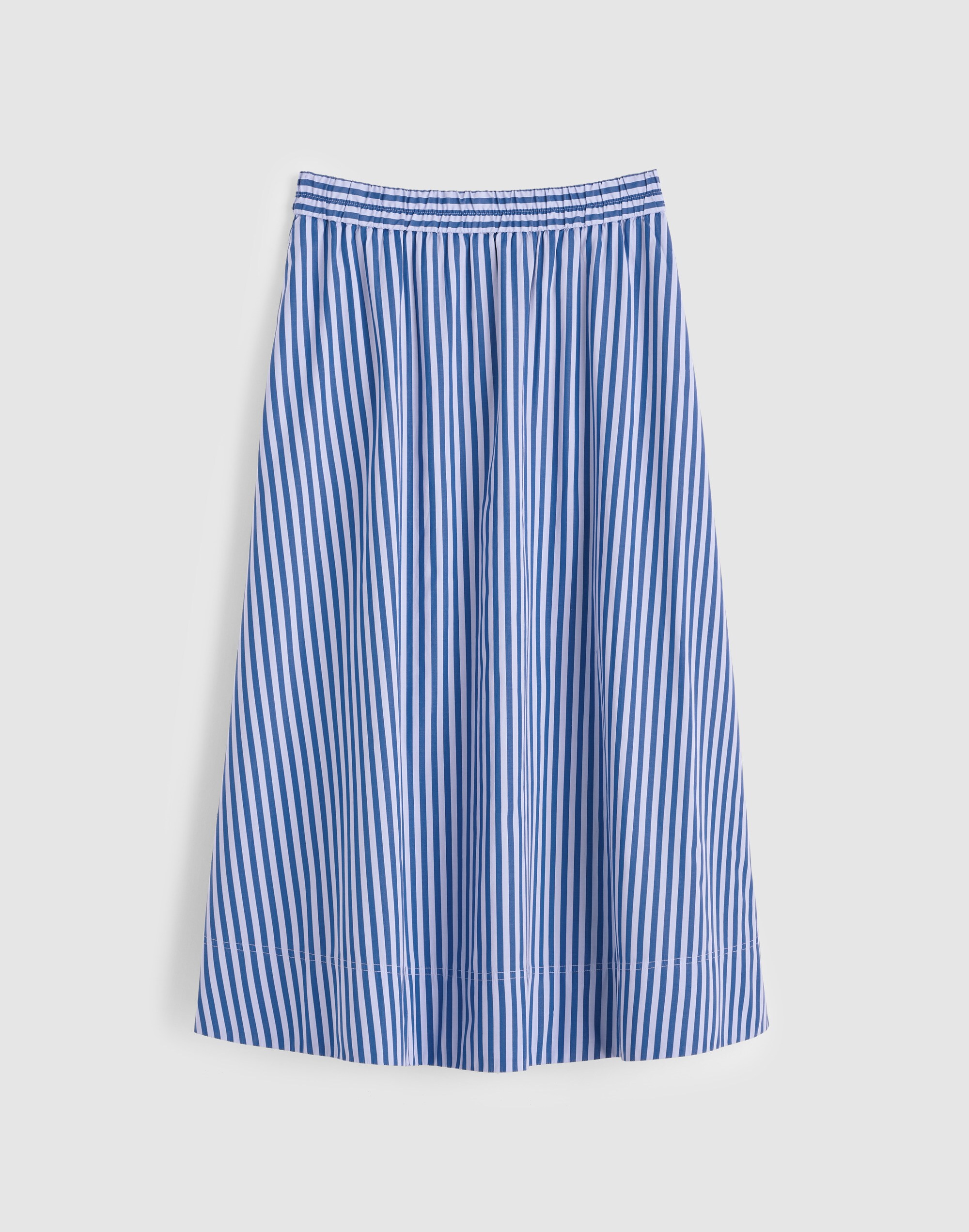 A-Line Midi Skirt in Poplin