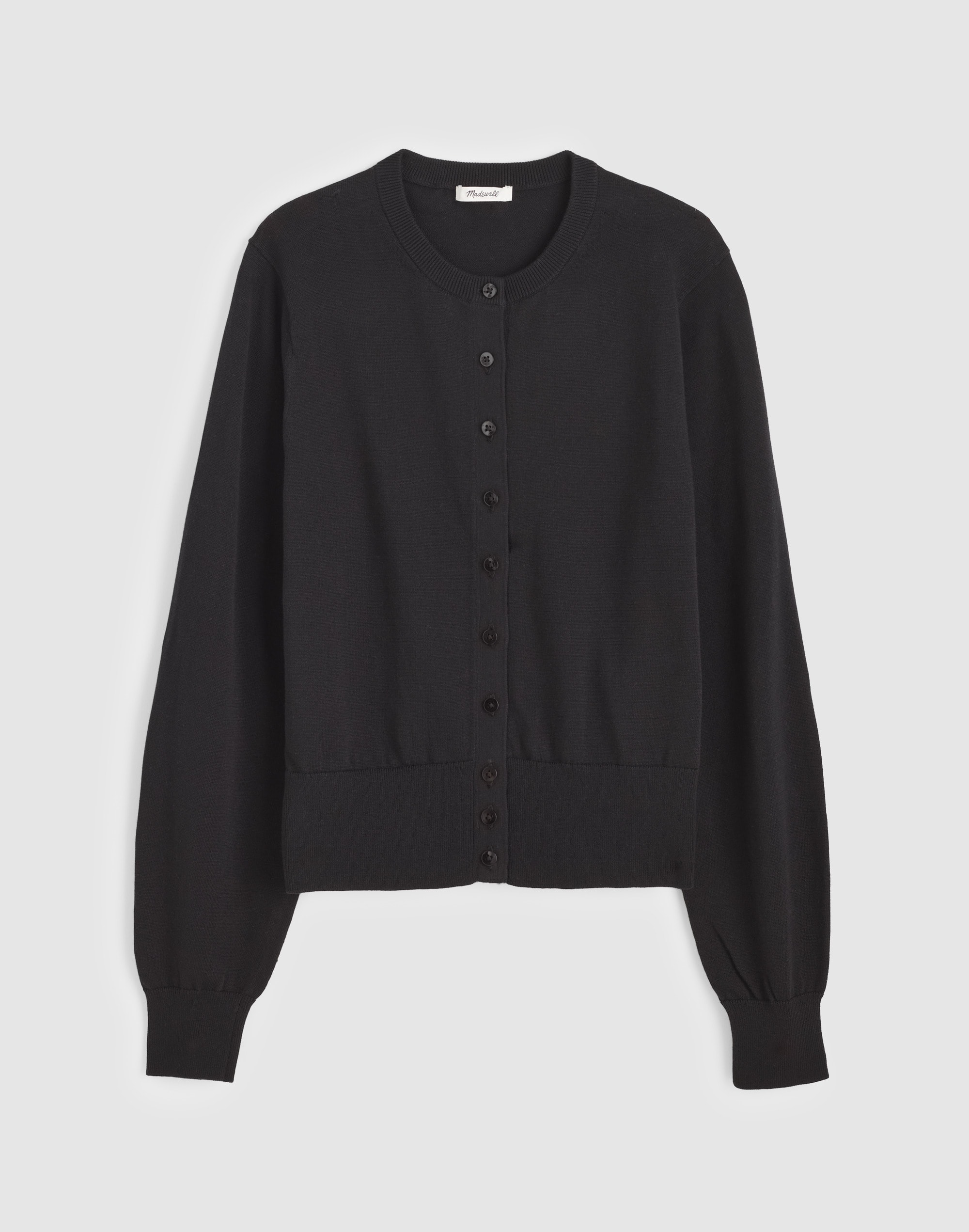 Button-Front Cardigan in 100% Cotton