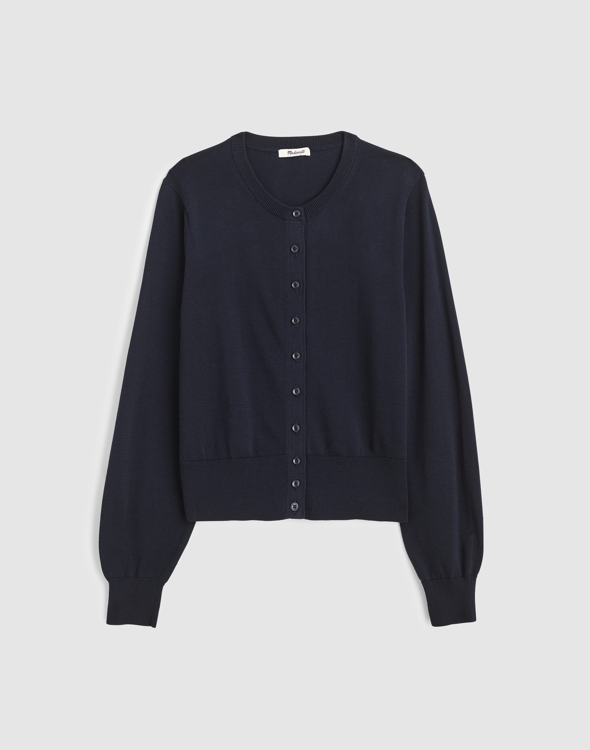 Button-Front Cardigan in 100% Cotton