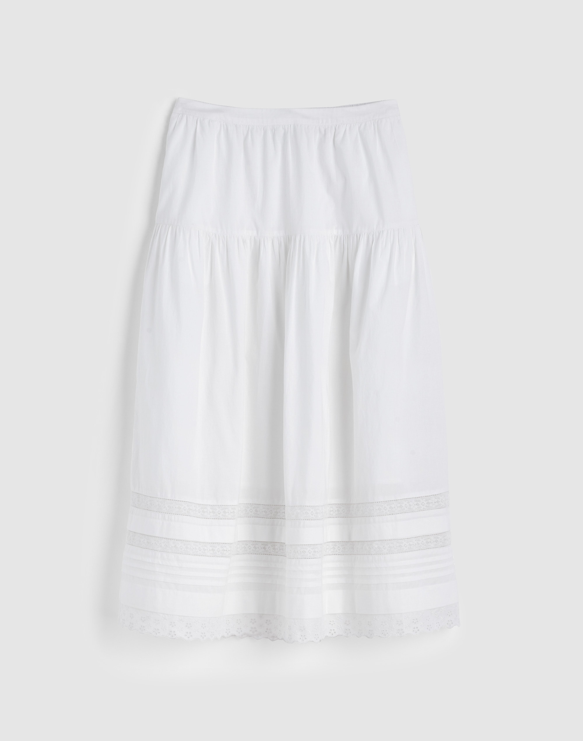 Pintucked Midi Skirt