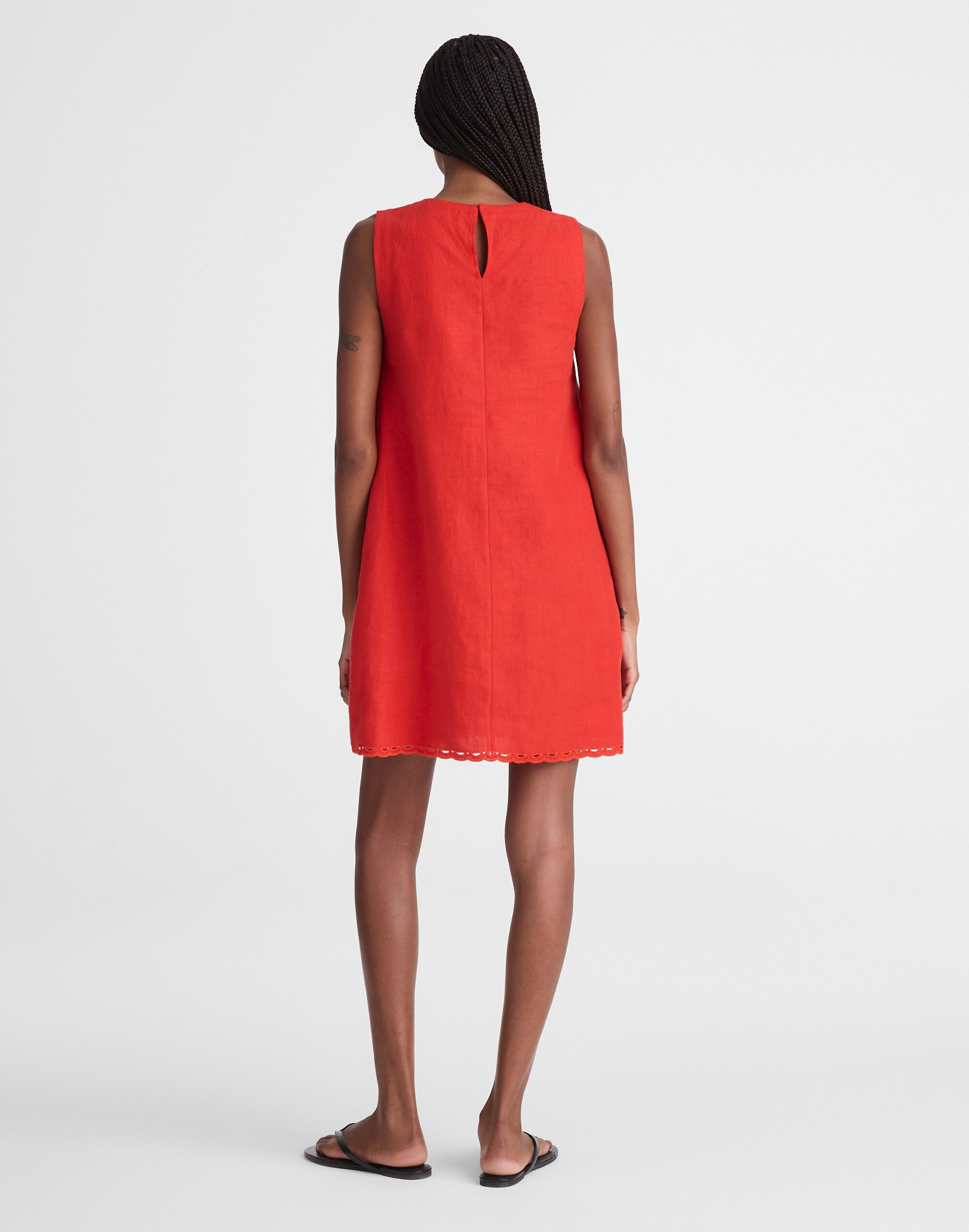 Mini Shift Dress in 100% Linen