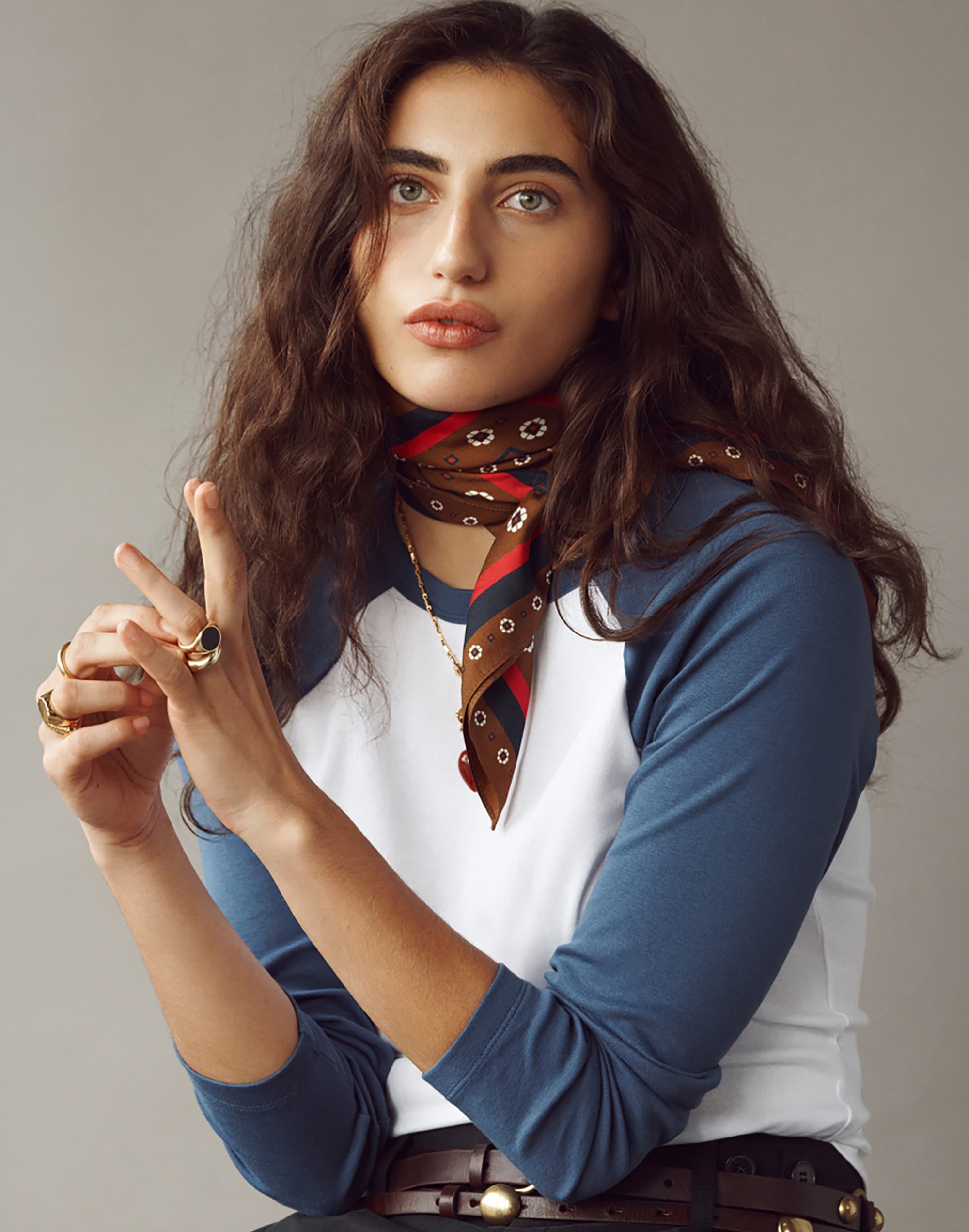 The '90s Long-Sleeve Tee in Compact Cotton