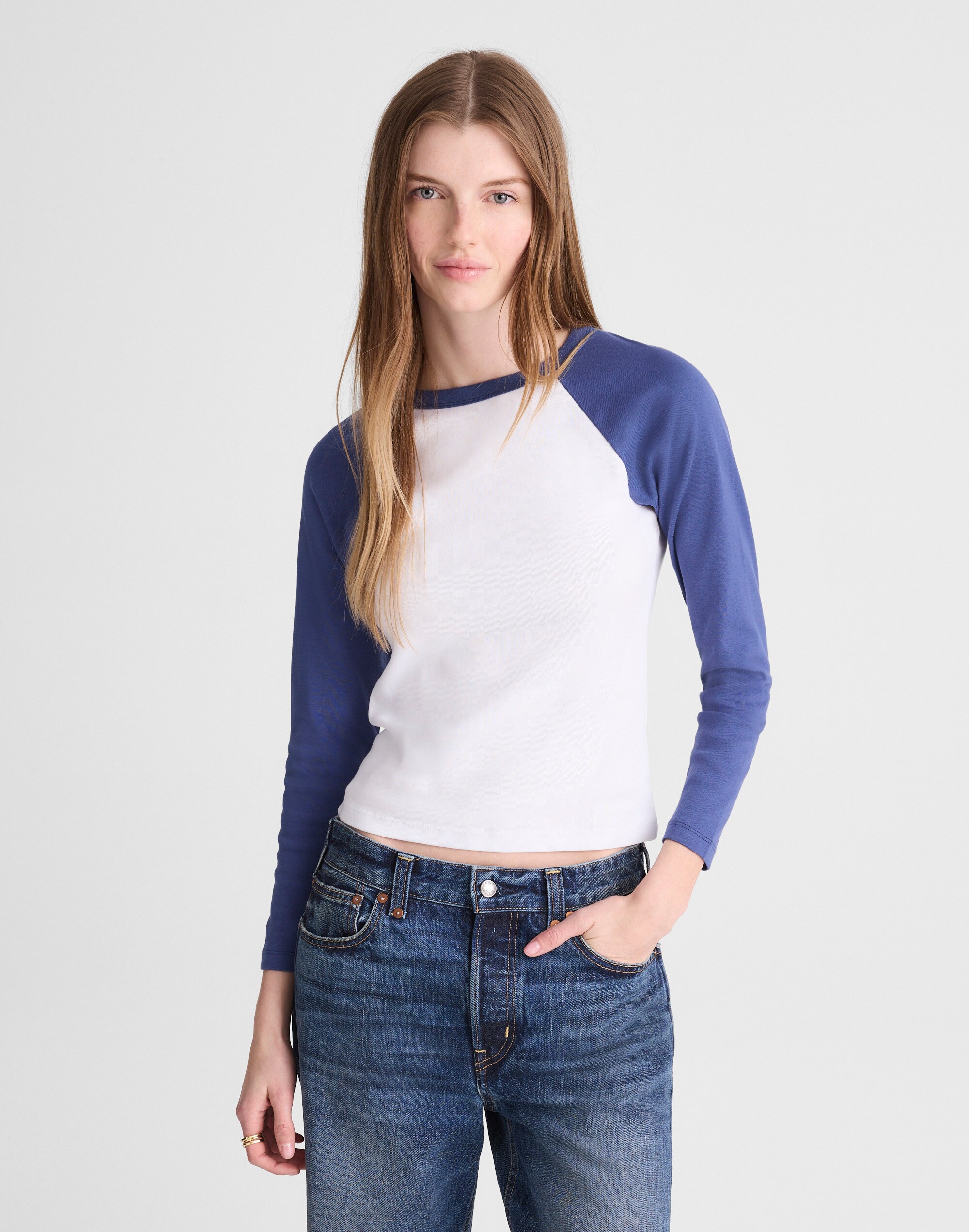 The '90s Long-Sleeve Tee in Compact Cotton
