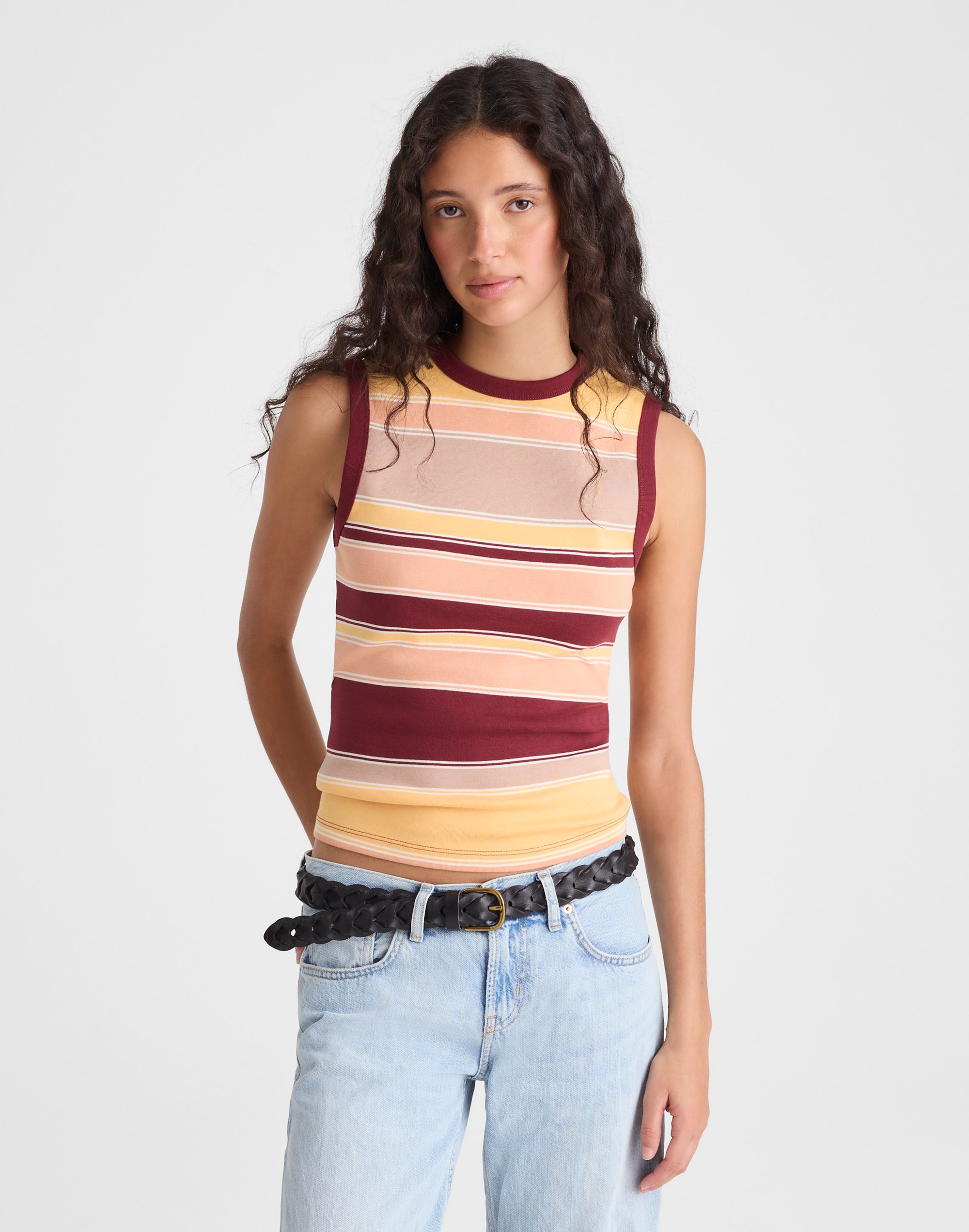 the '90s shell tank in compact cotton