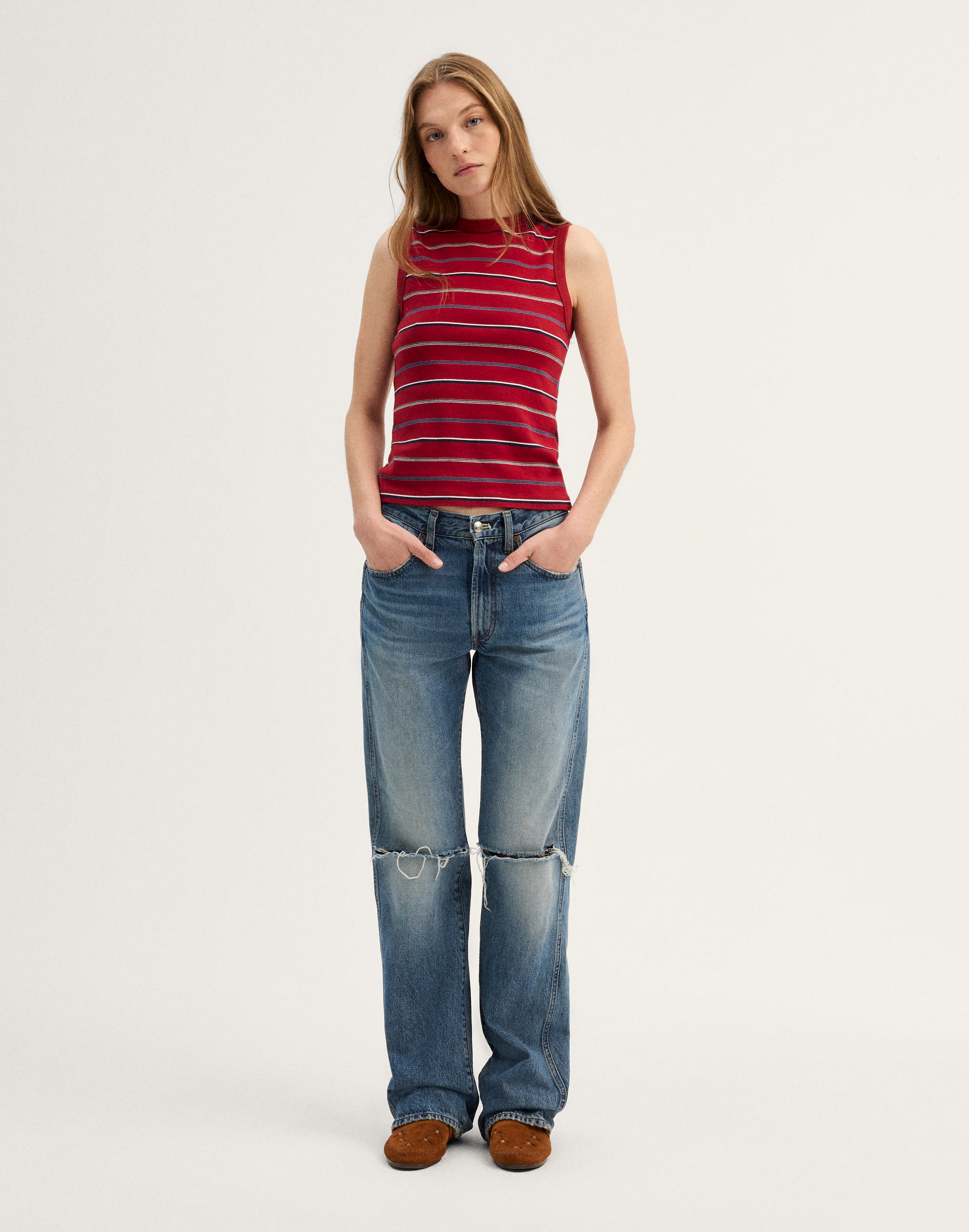The '90s Shell Tank in Compact Cotton