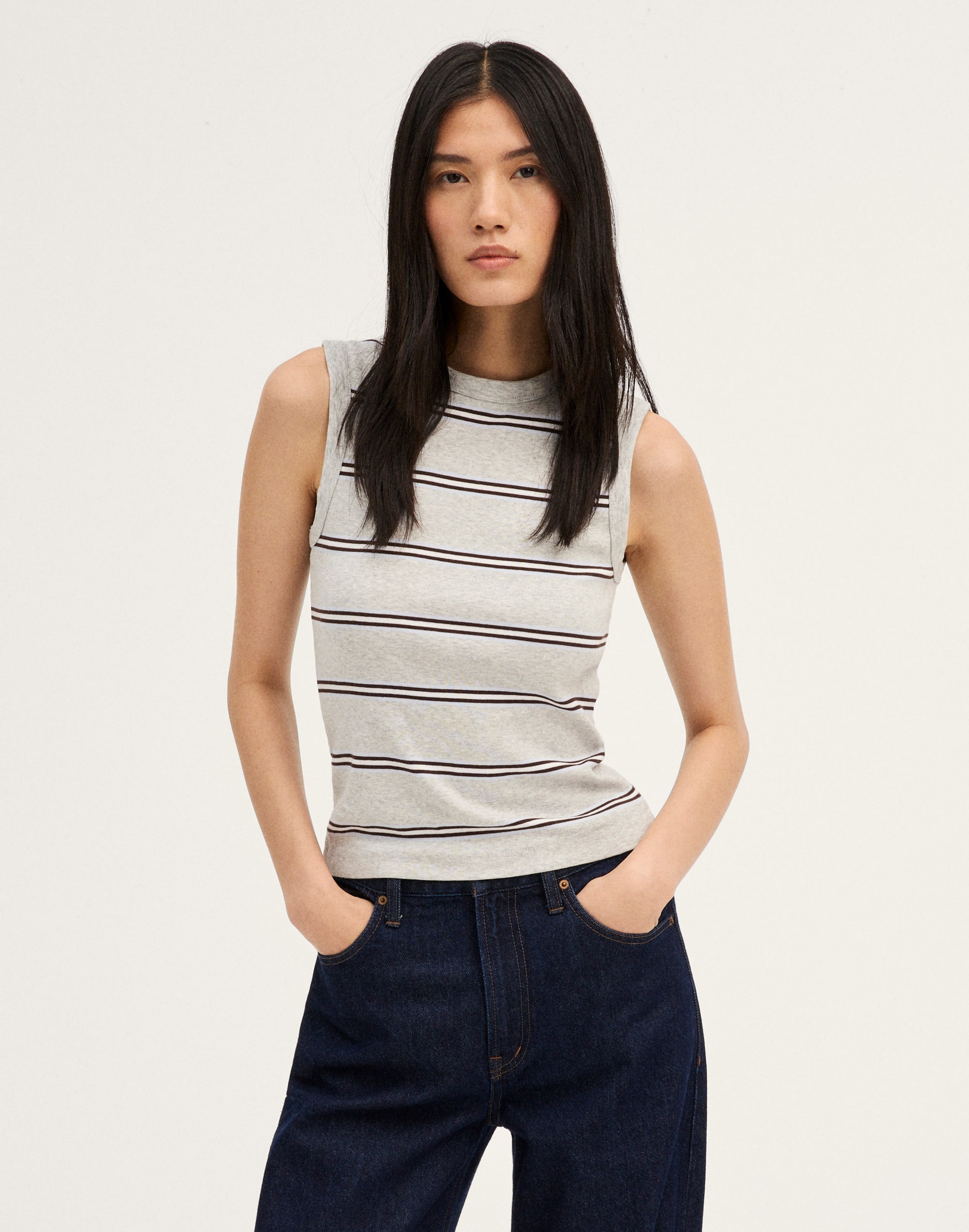 The '90s Shell Tank in Compact Cotton