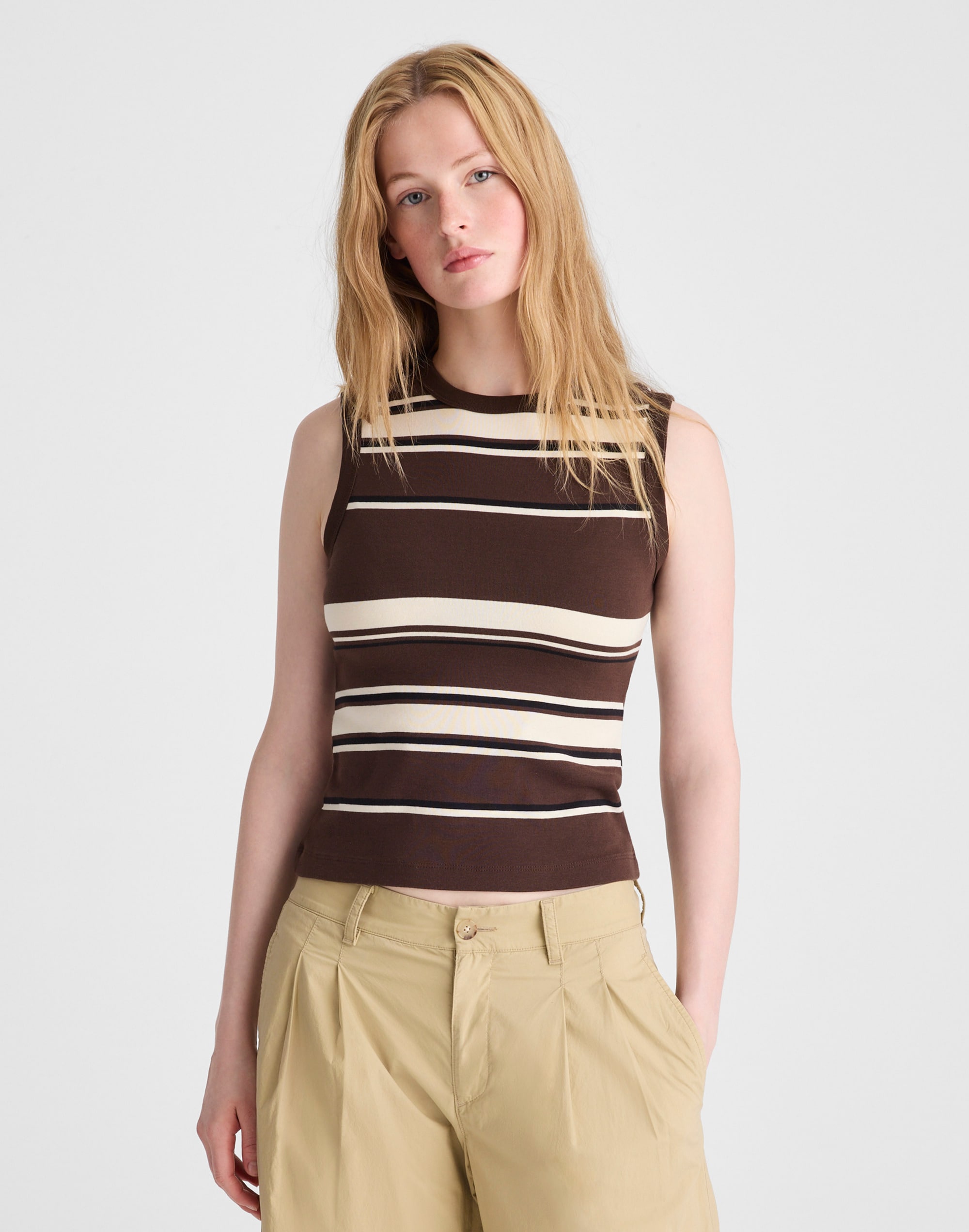 The '90s Shell Tank in Compact Cotton