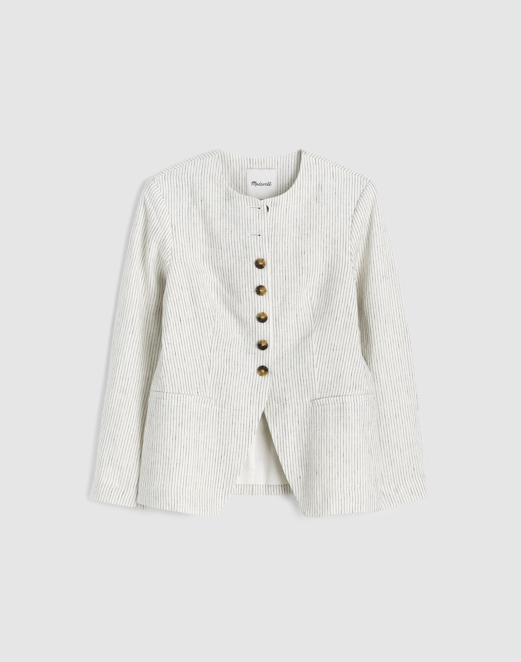 The Nolita Cutaway Blazer in 100% Linen