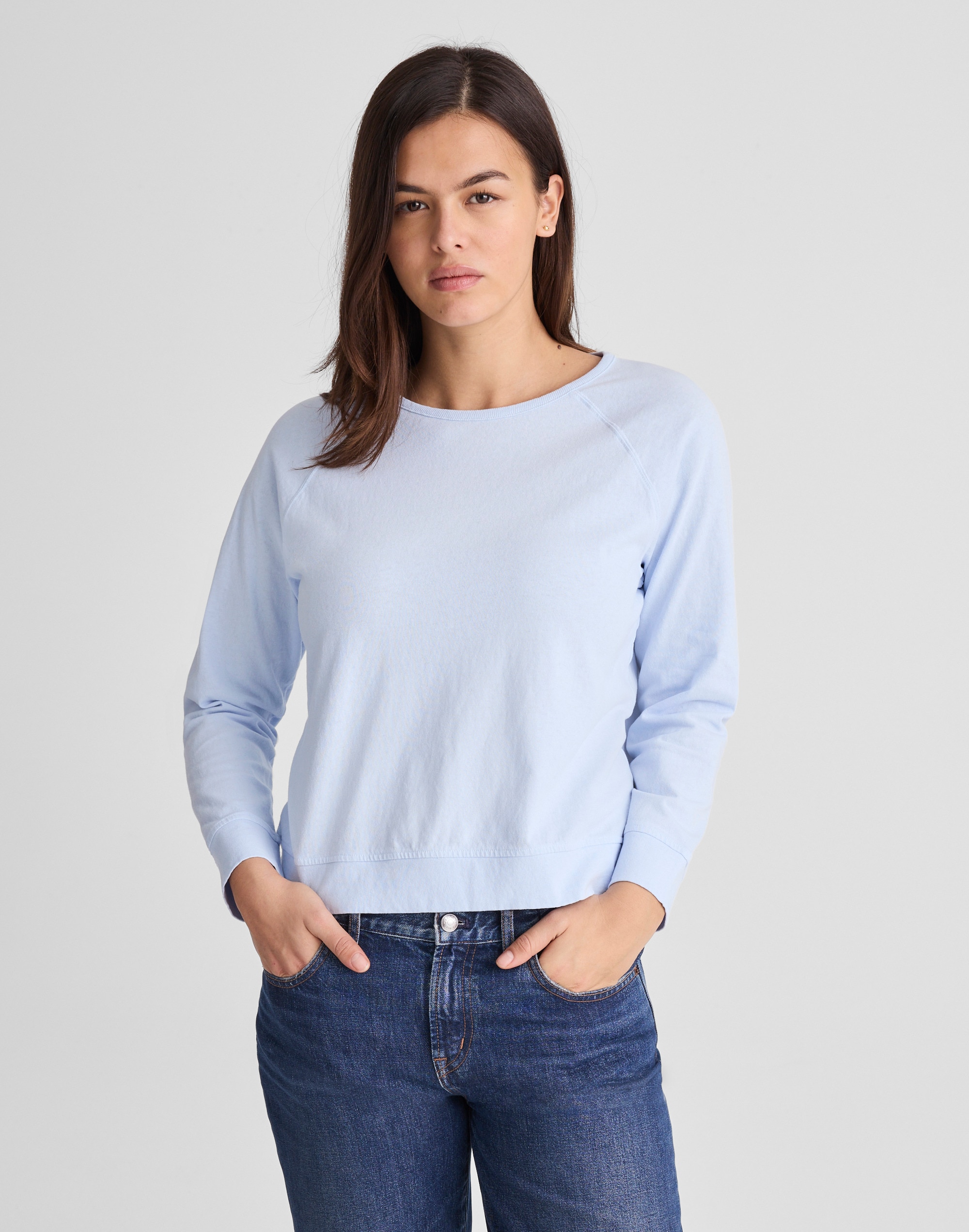 The Relaxed Raglan Tee in Vintage Jersey