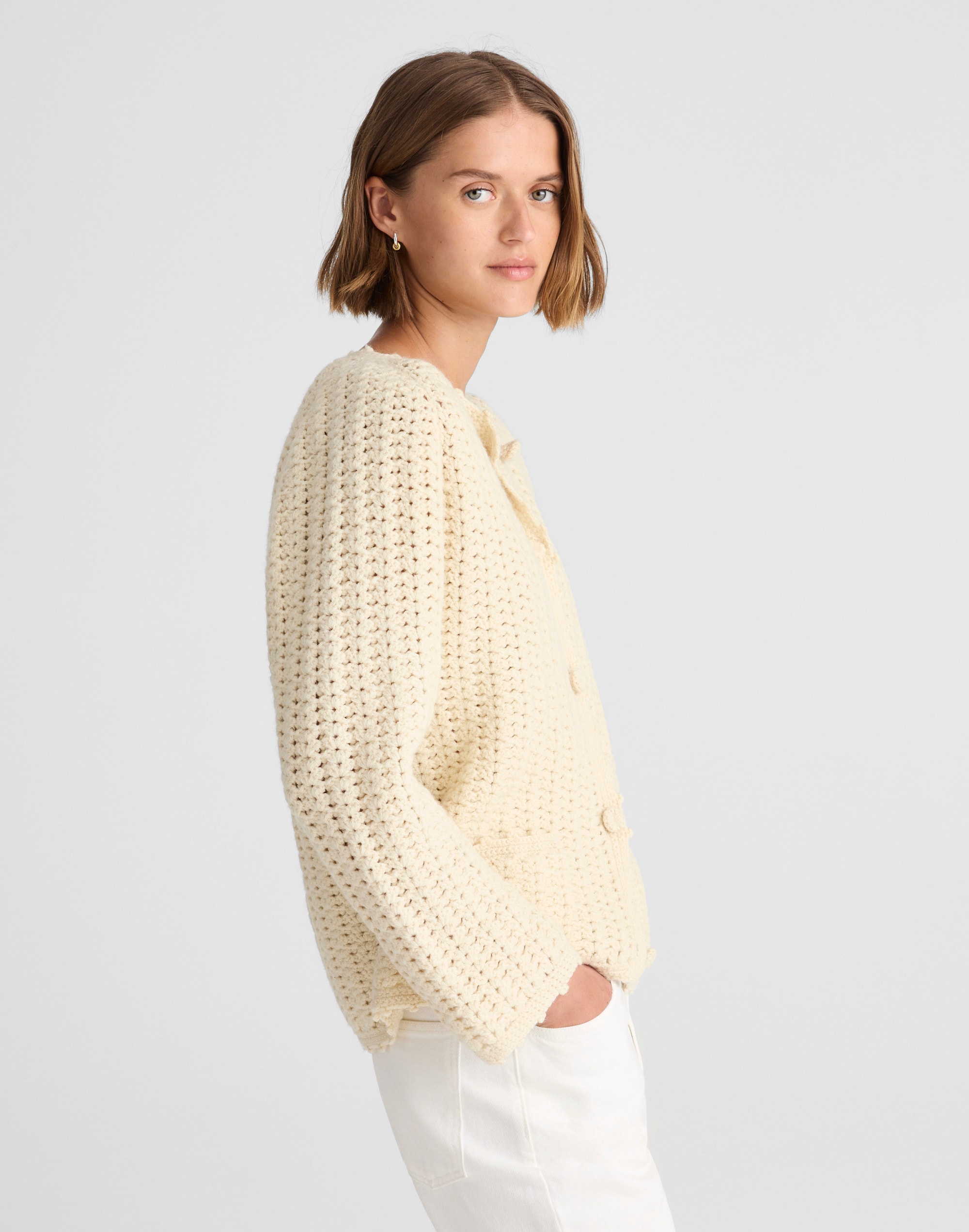 Alexa Chung for Madewell Crocheted Cardi