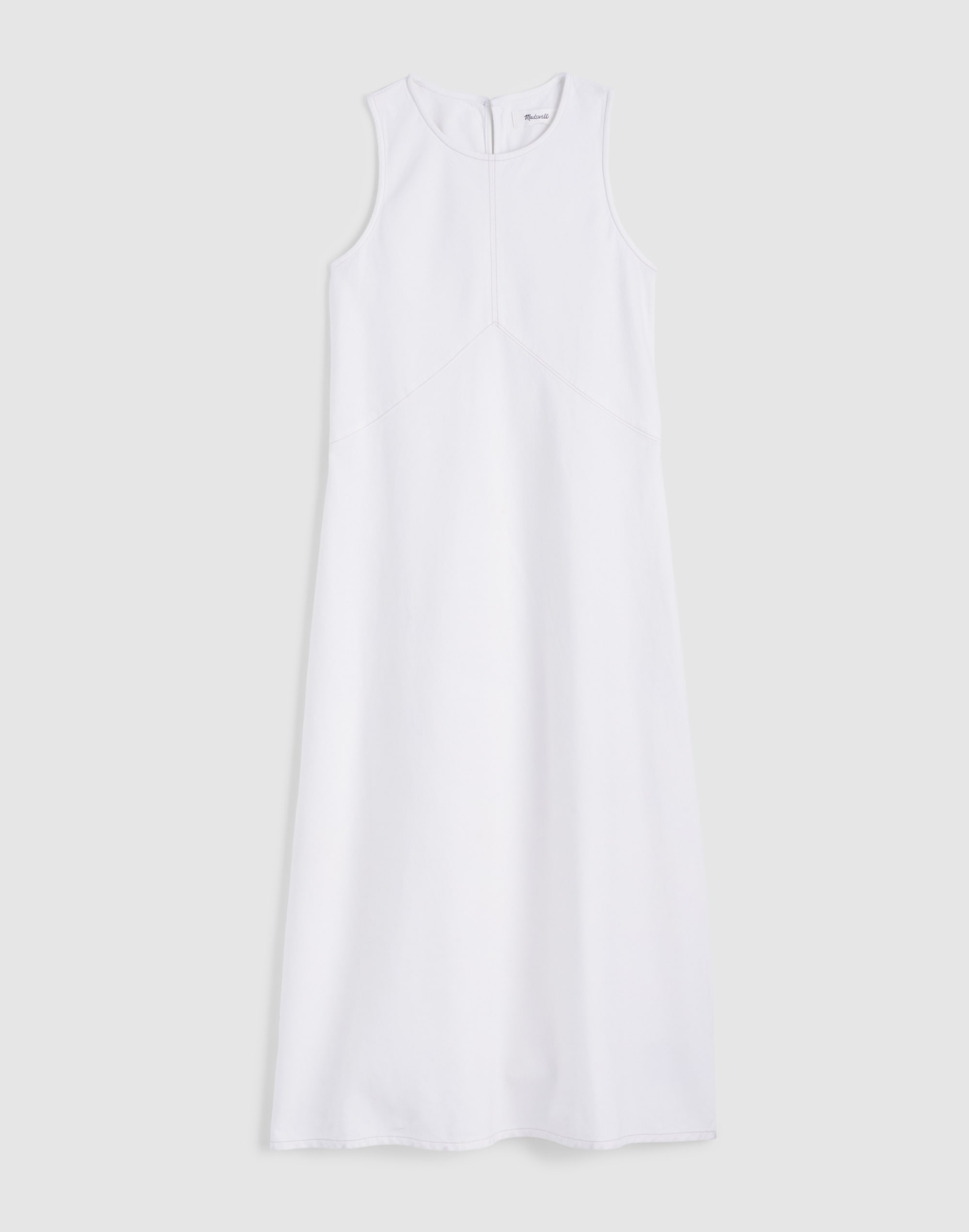 Denim Seamed Maxi Dress