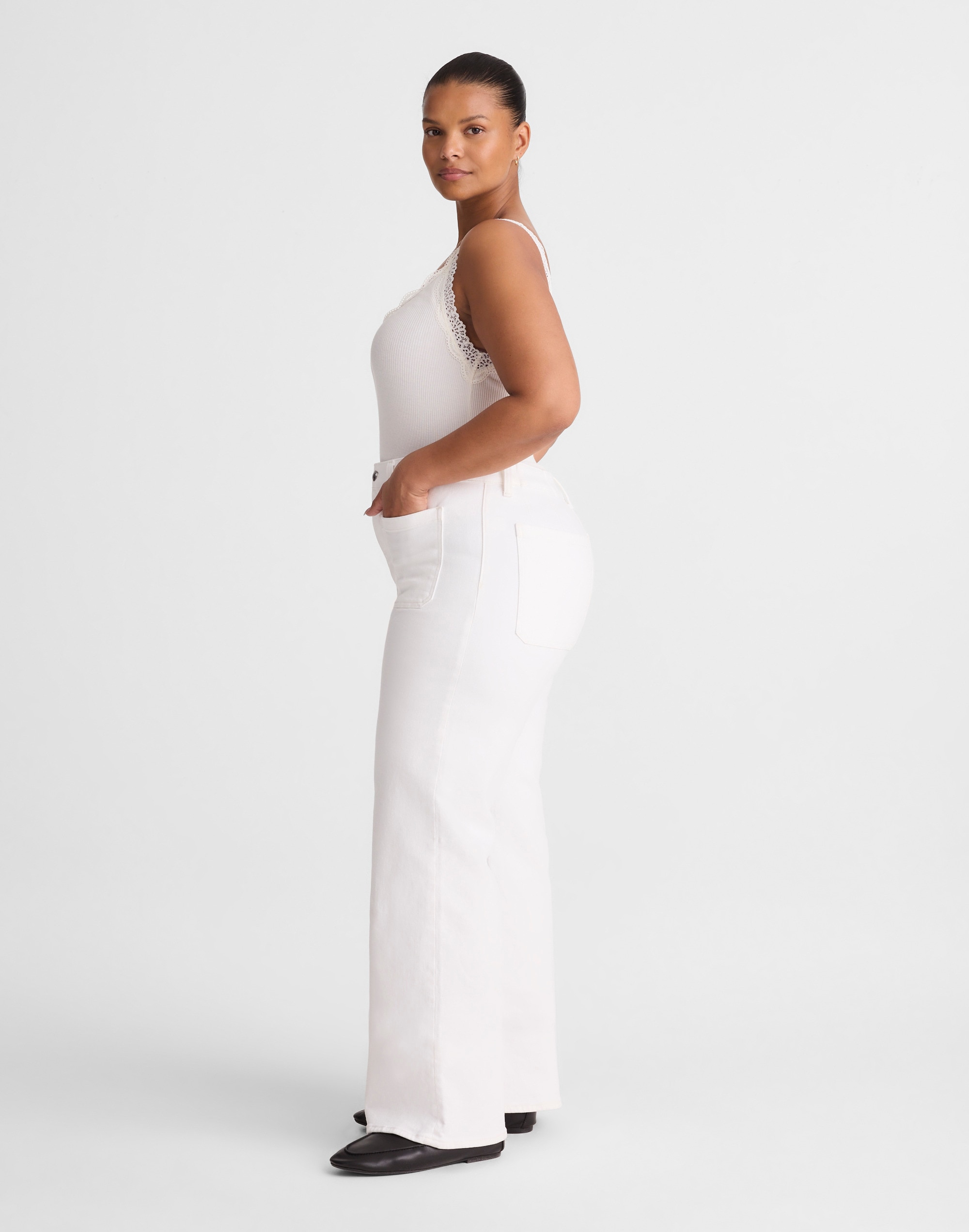 The Plus Emmy Wide-Leg Jean