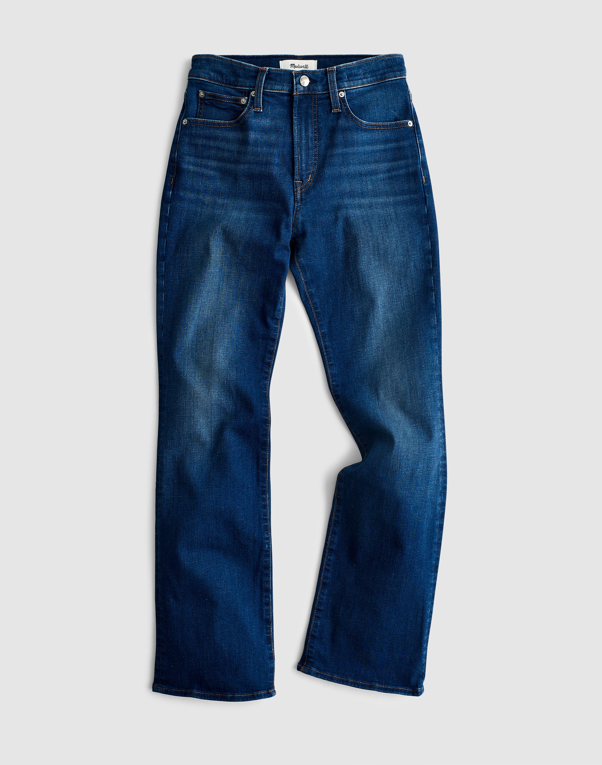 The Plus Flare Crop Jean in Super Stretch Denim