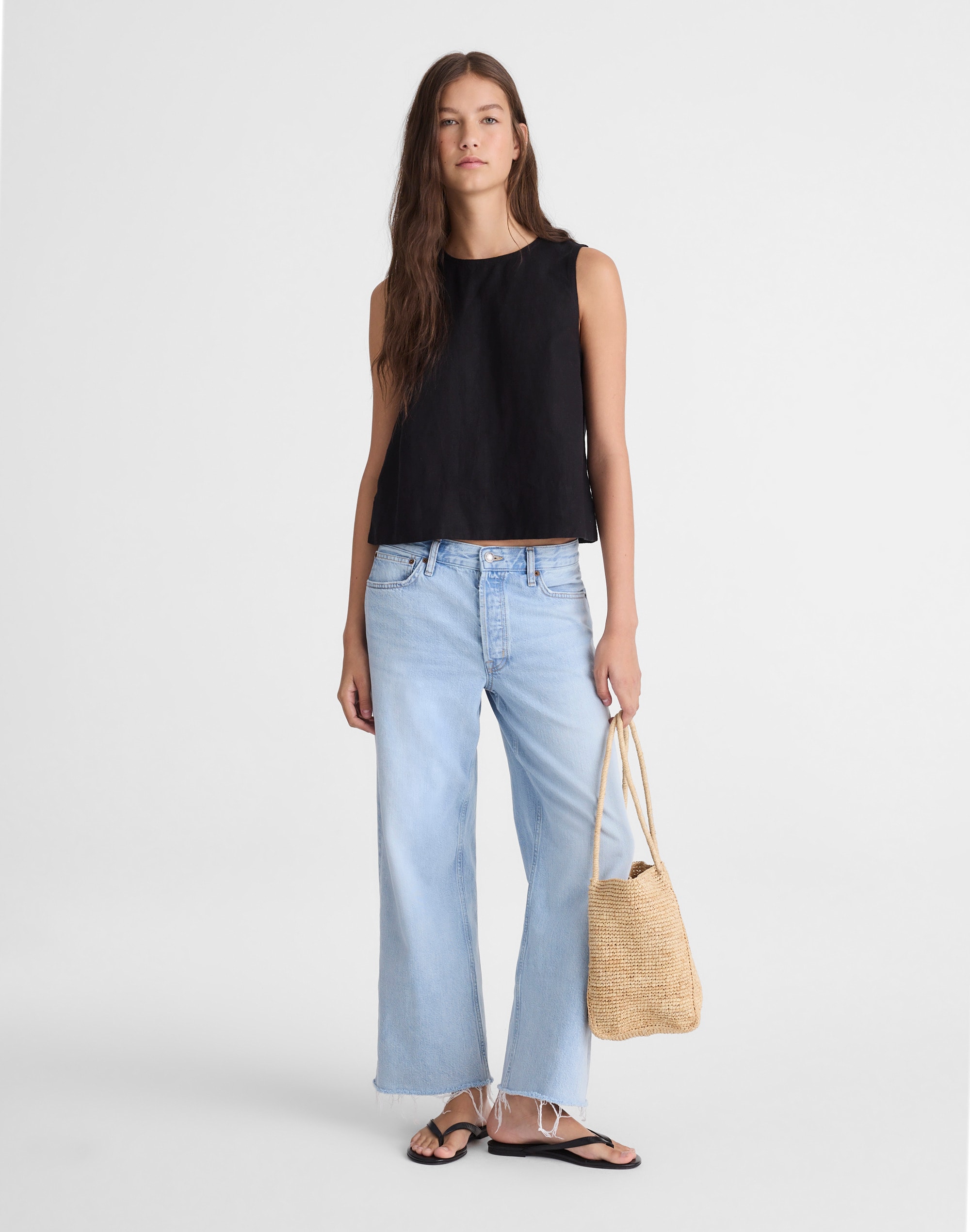 Shell Top in 100% Linen