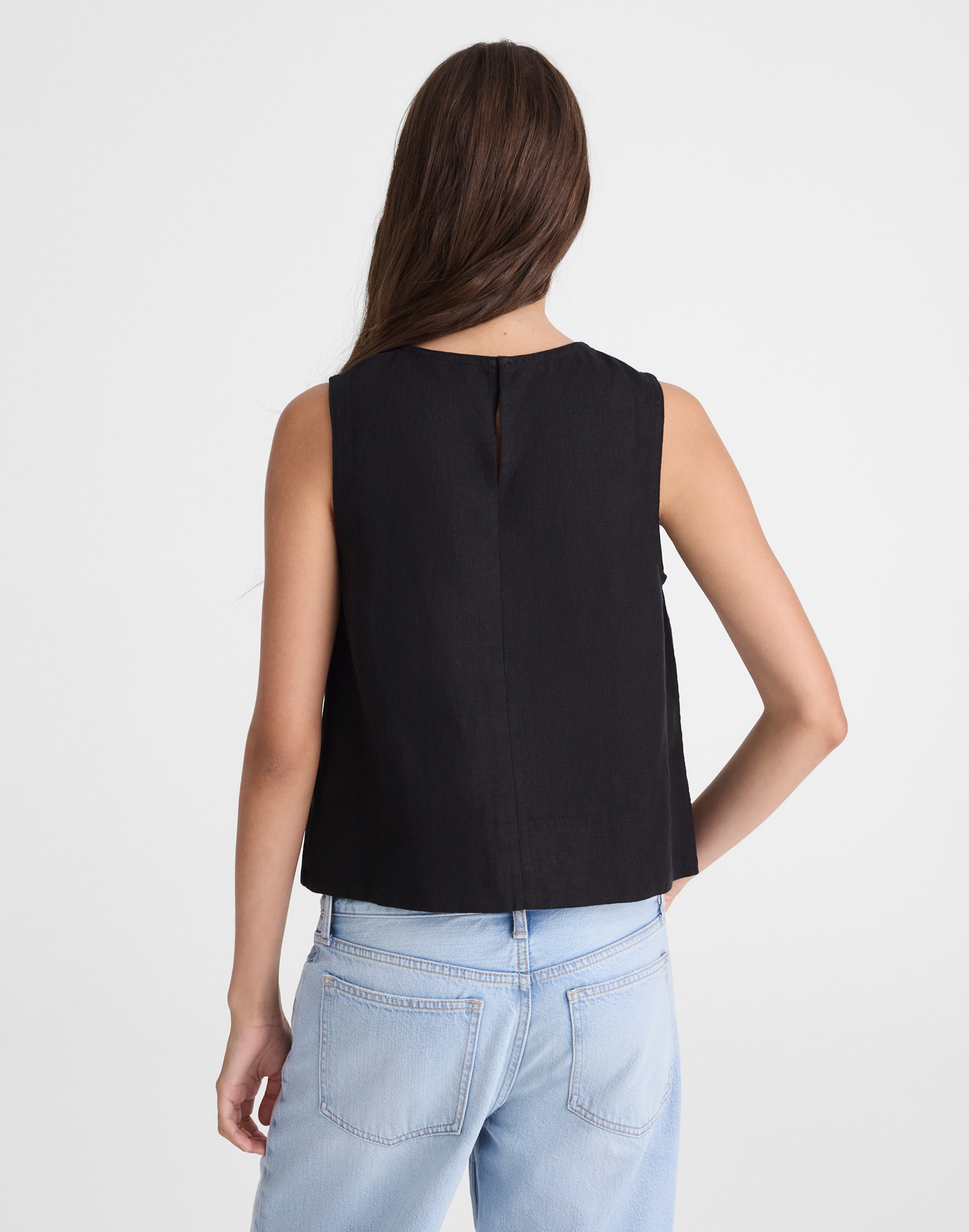 Shell Top in 100% Linen