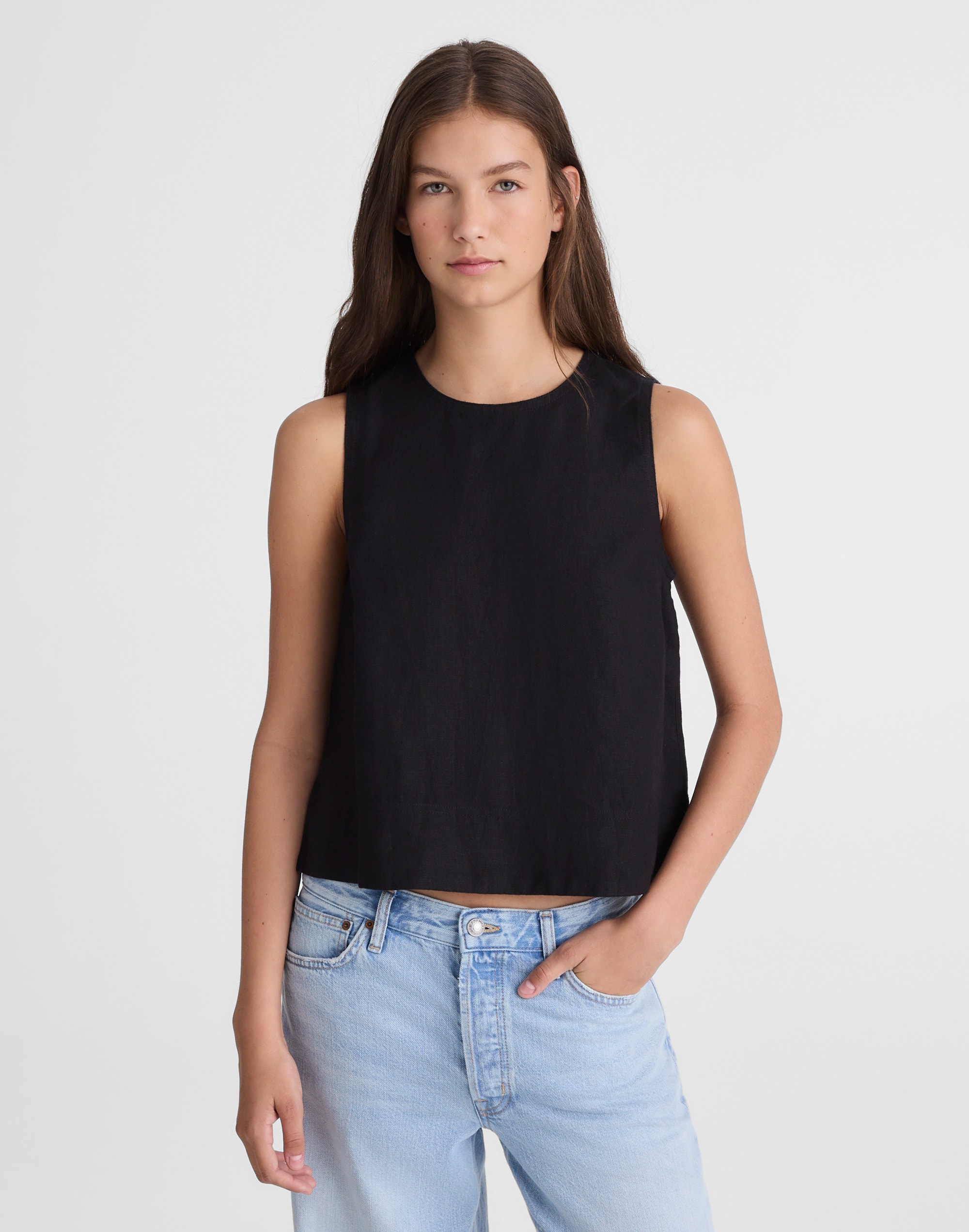 Shell Top in 100% Linen