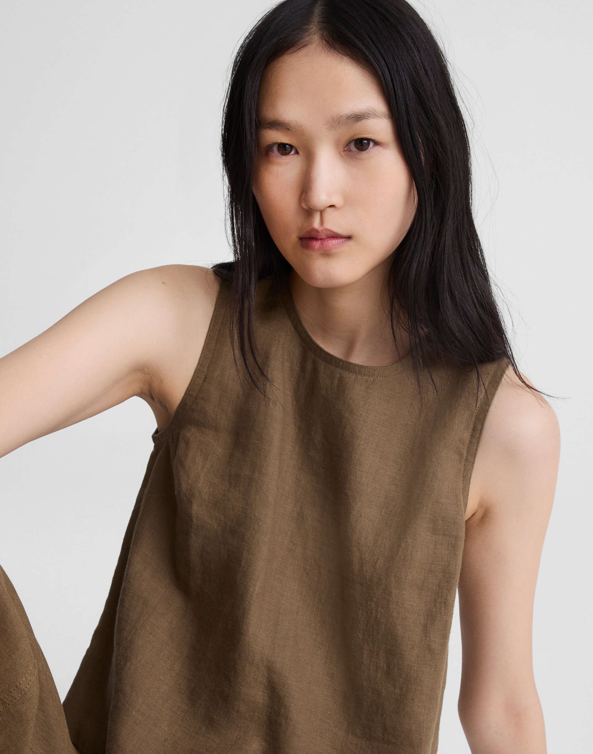 Madewell Shell Top In Brown