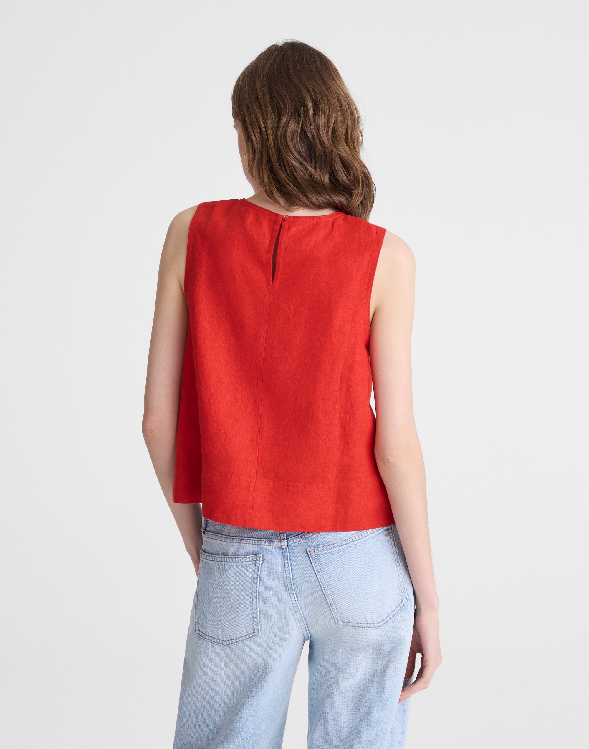 Shell Top in 100% Linen