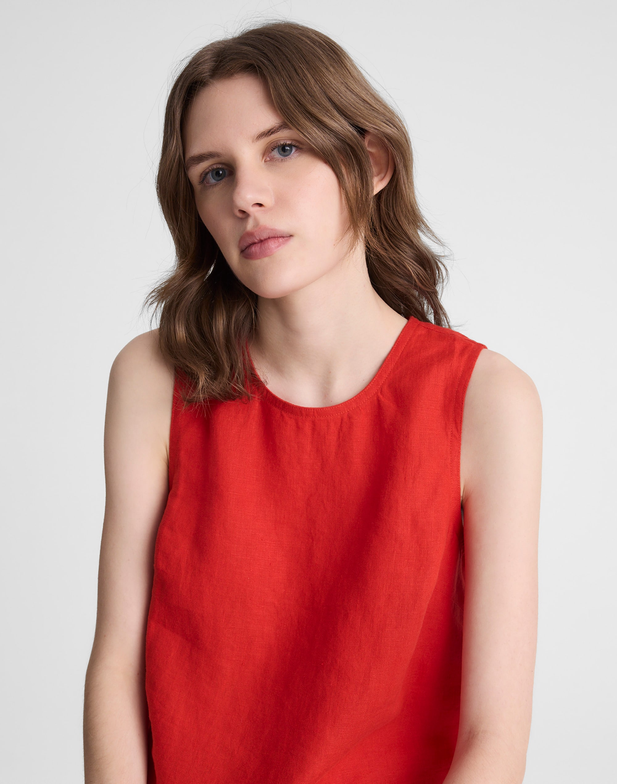 Shell Top in 100% Linen