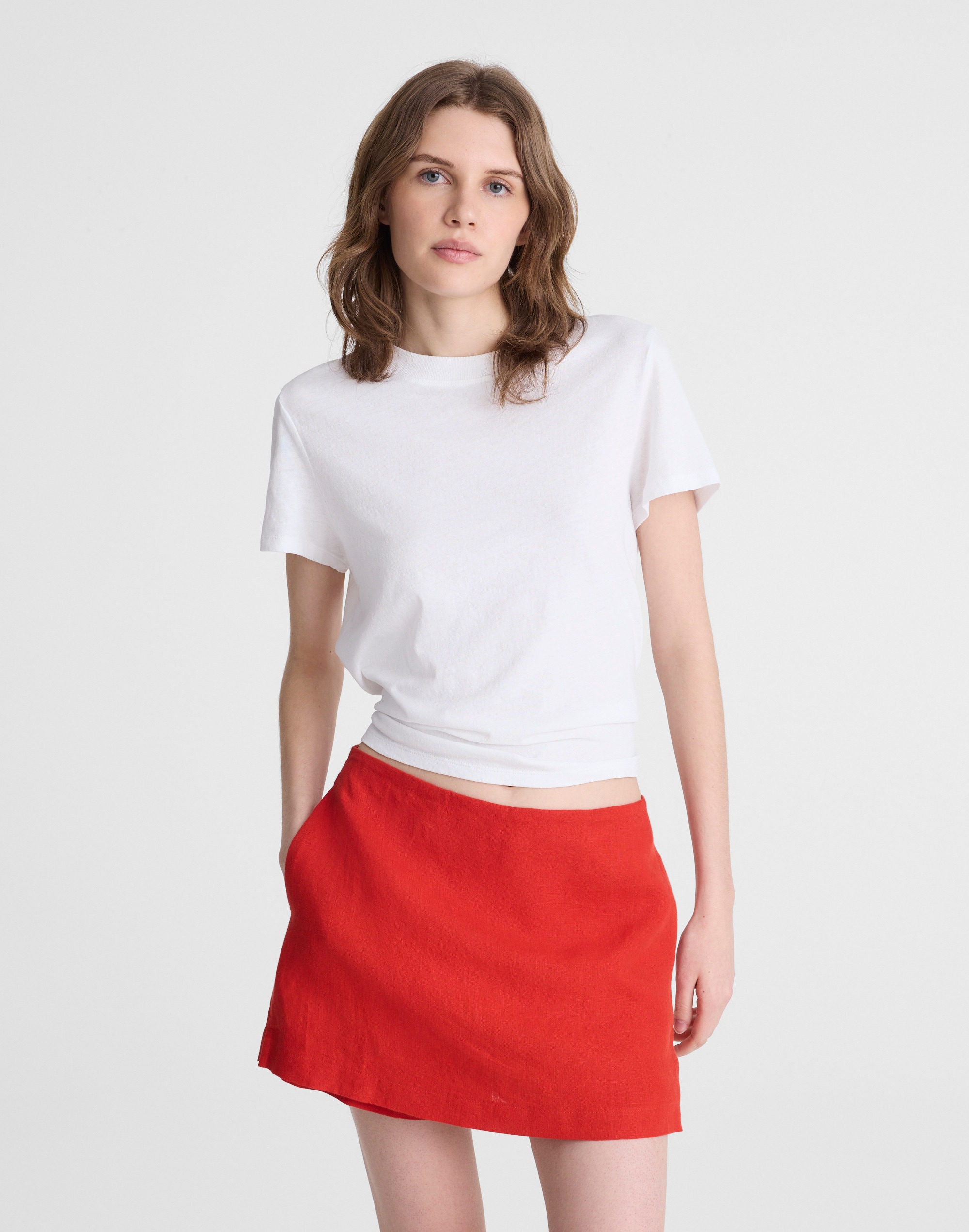 Mini Skort in Linen