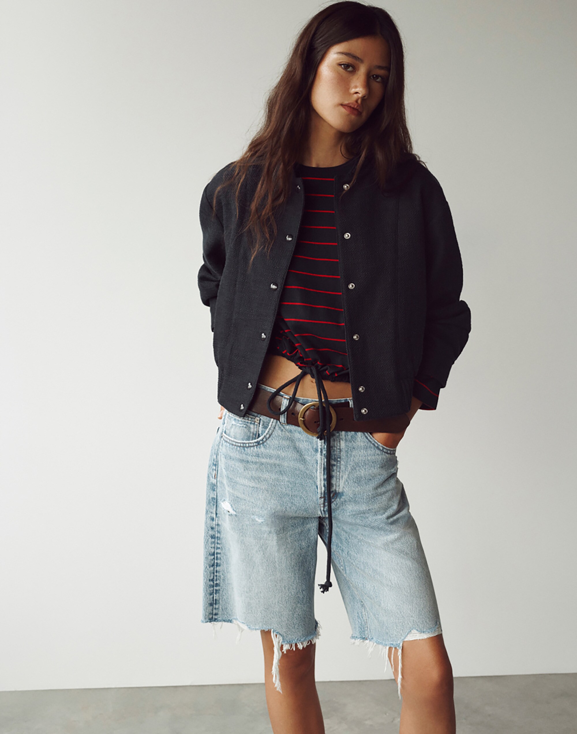 Bomber Jacket in Boucl&eacute;