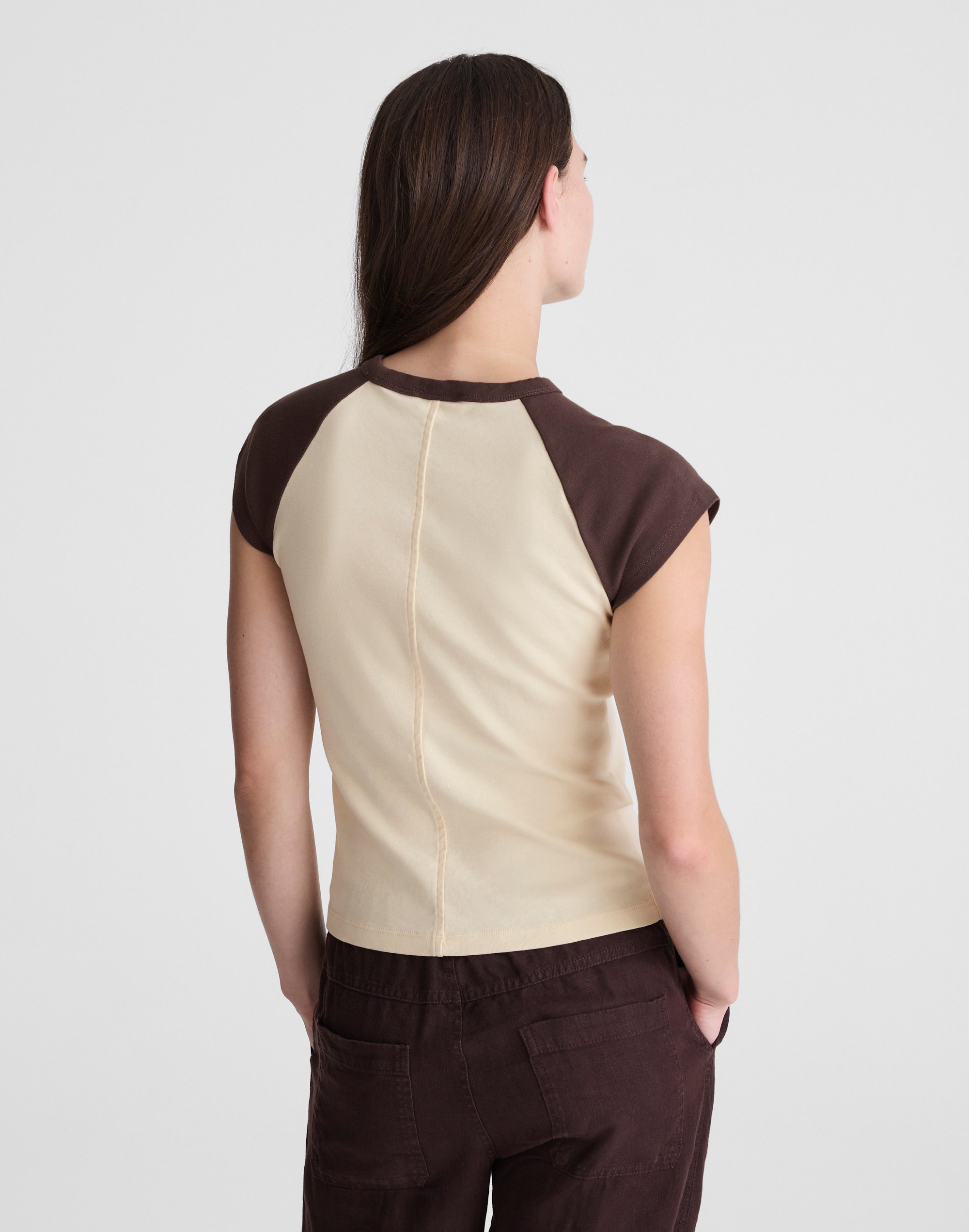 The '90s Crewneck Tee in Compact Cotton