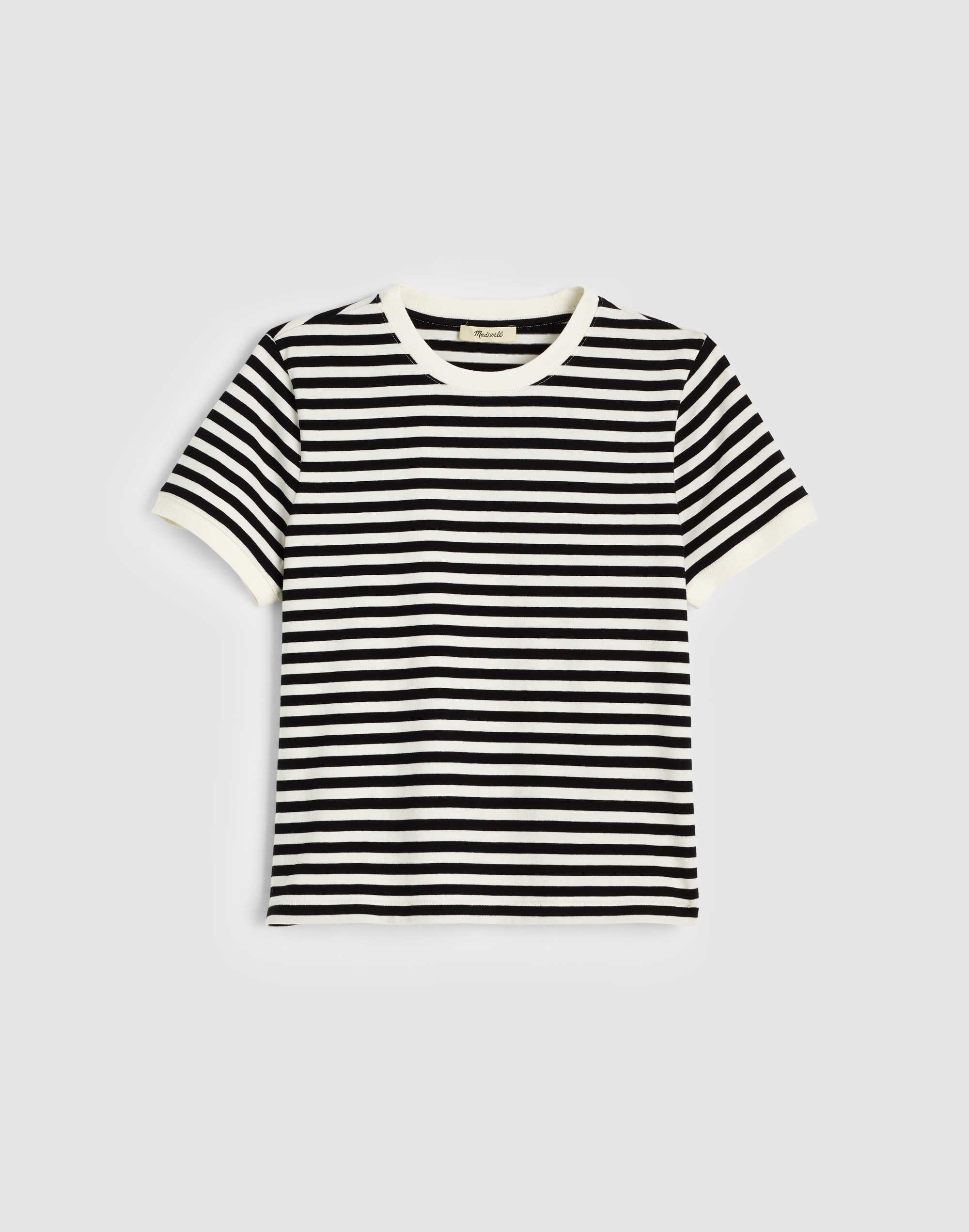 The Perfect Crewneck Baby Tee in Allday Jersey