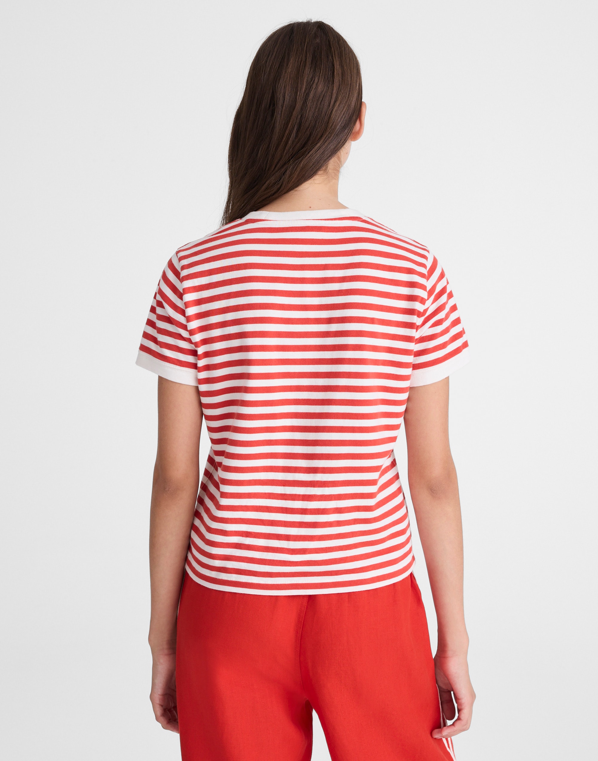 The Perfect Crewneck Baby Tee in Allday Jersey