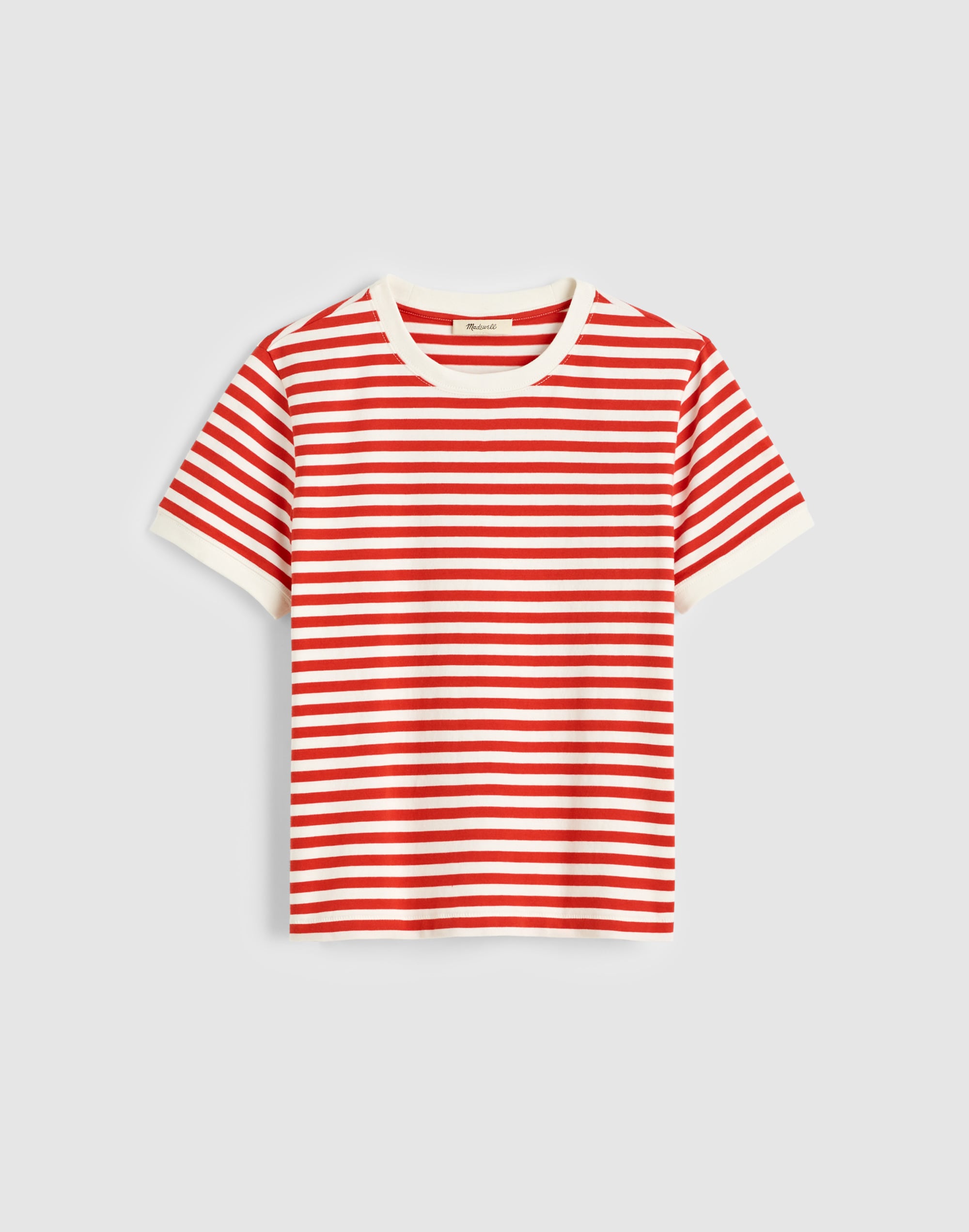 The Perfect Crewneck Baby Tee in Allday Jersey