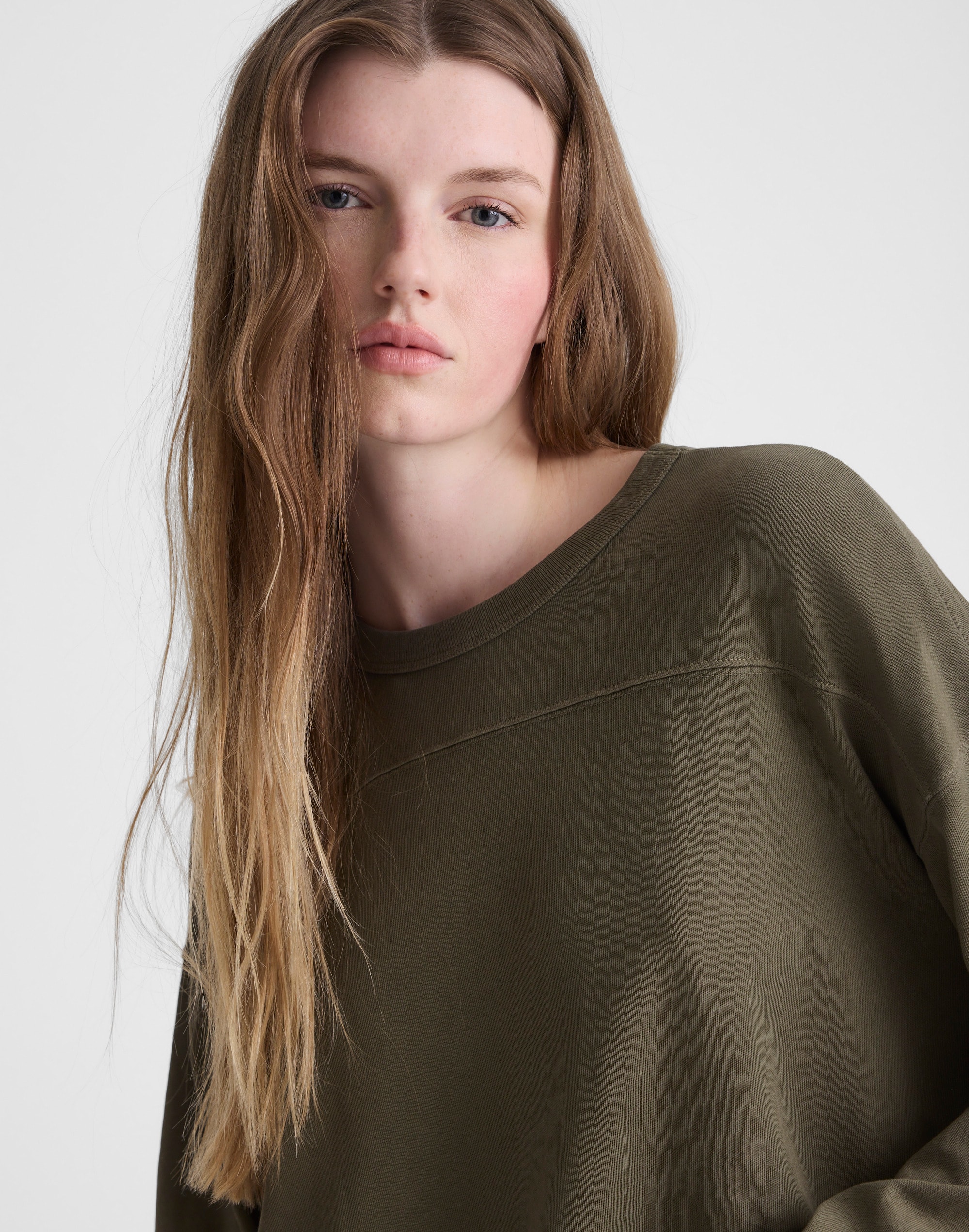 The Relaxed Crewneck Long Sleeve Tee