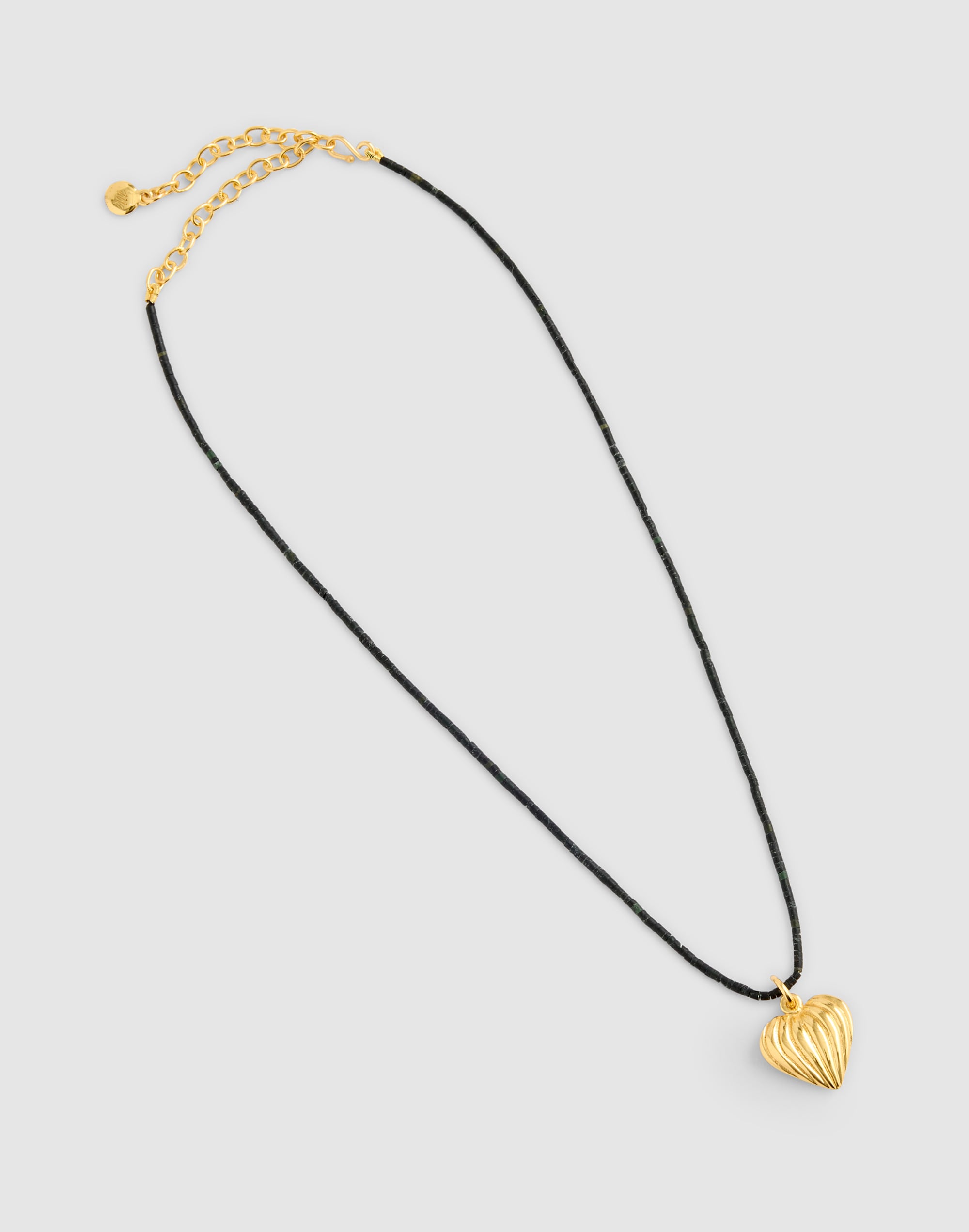 Heart Charm Beaded Necklace