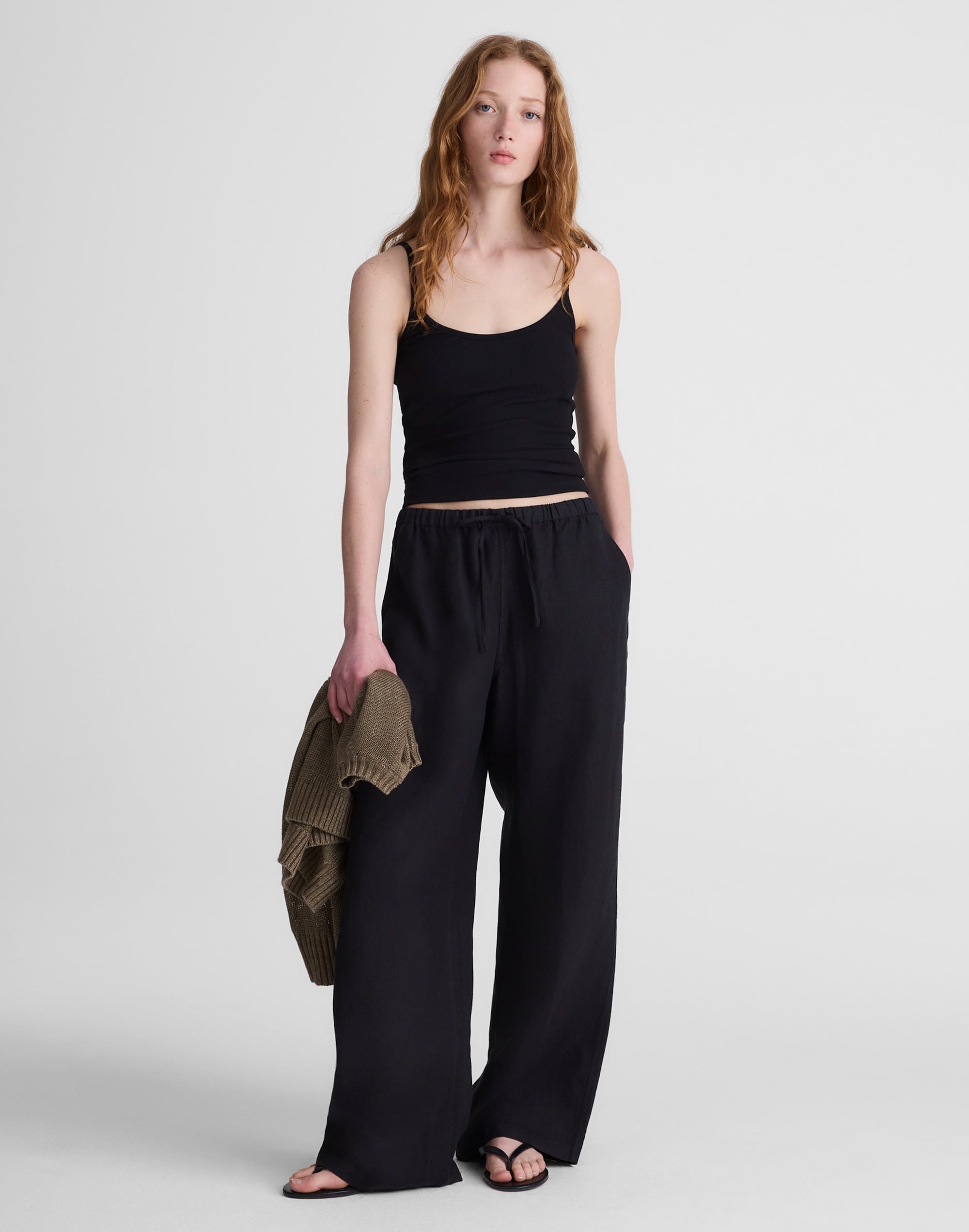 Madewell Pull-on Pants In Black