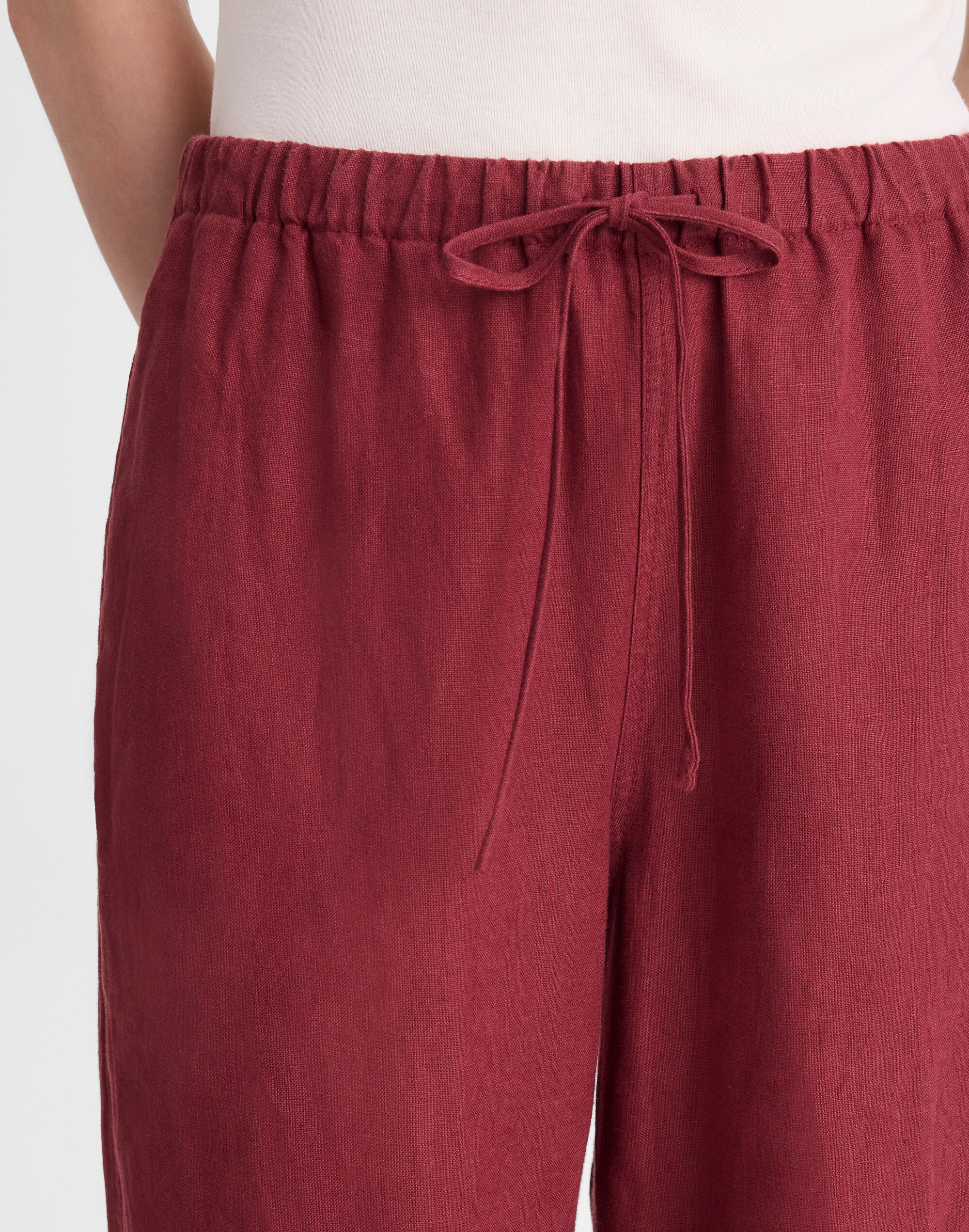 Pull-On Pants in 100% Linen