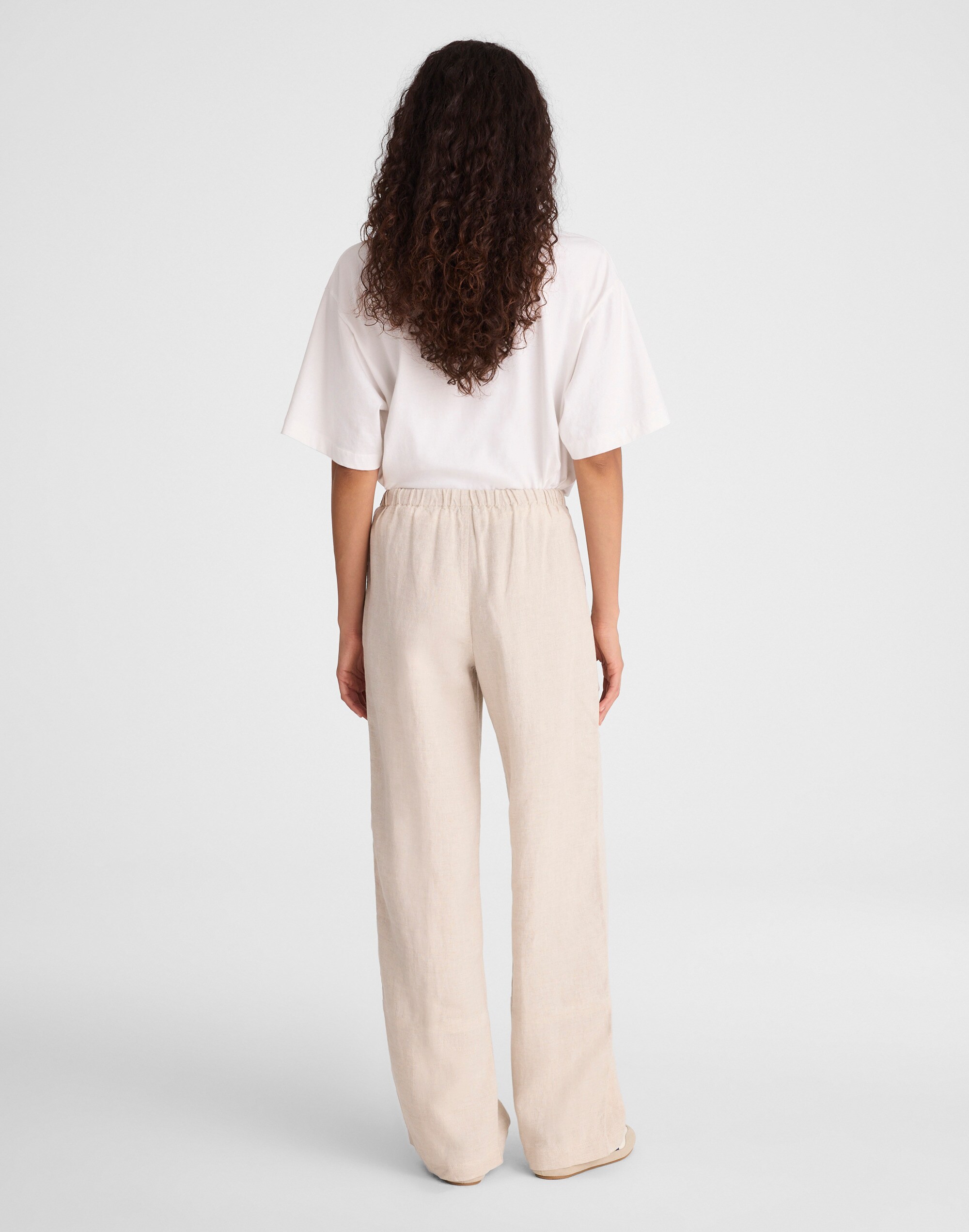 Pull-On Pants in 100% Linen
