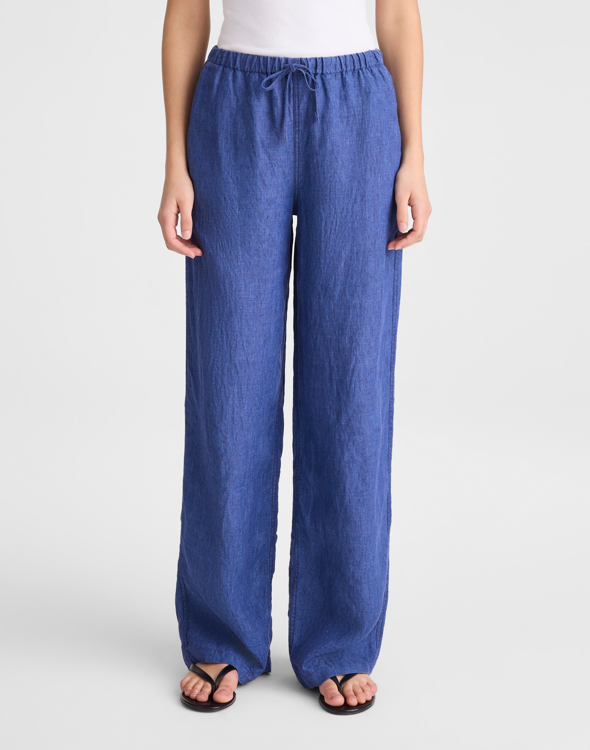 Pull-On Pants in 100% Linen
