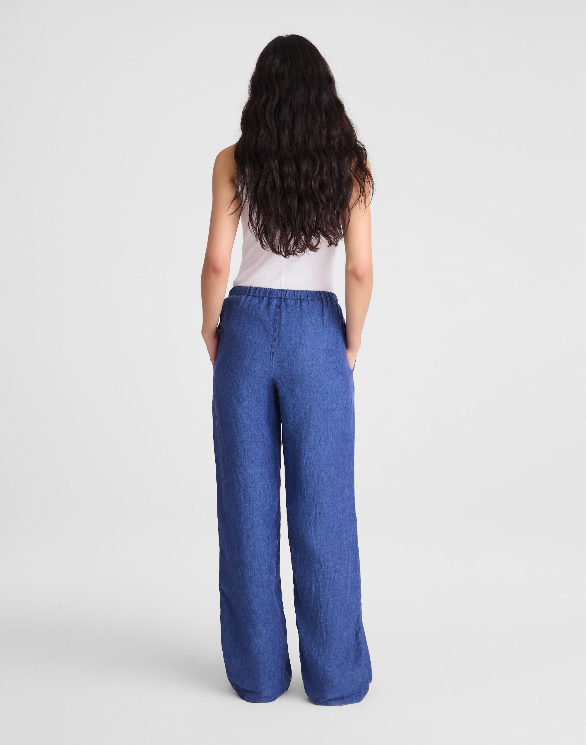 Pull-On Pants in 100% Linen