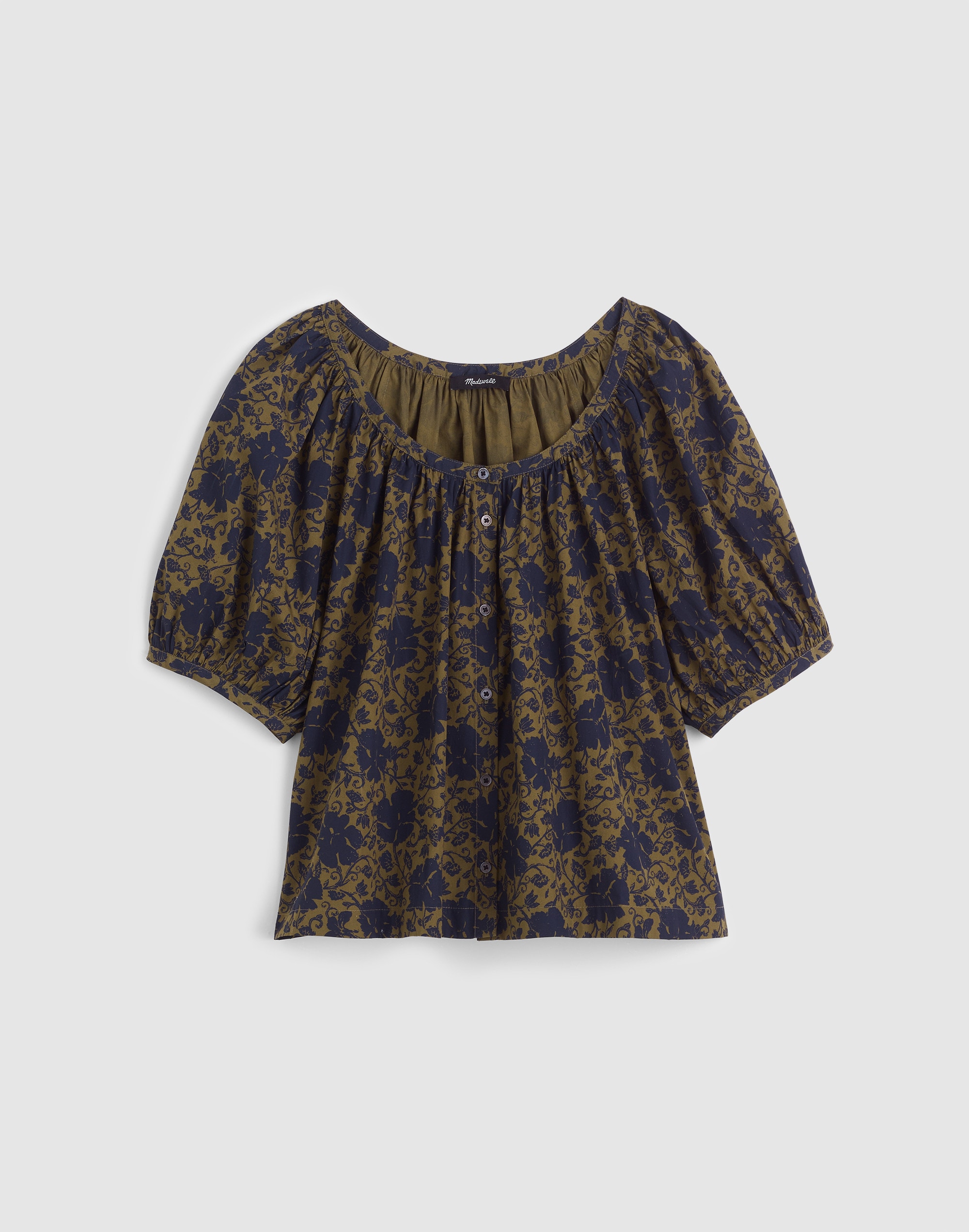 Puff-Sleeve A-Line Top