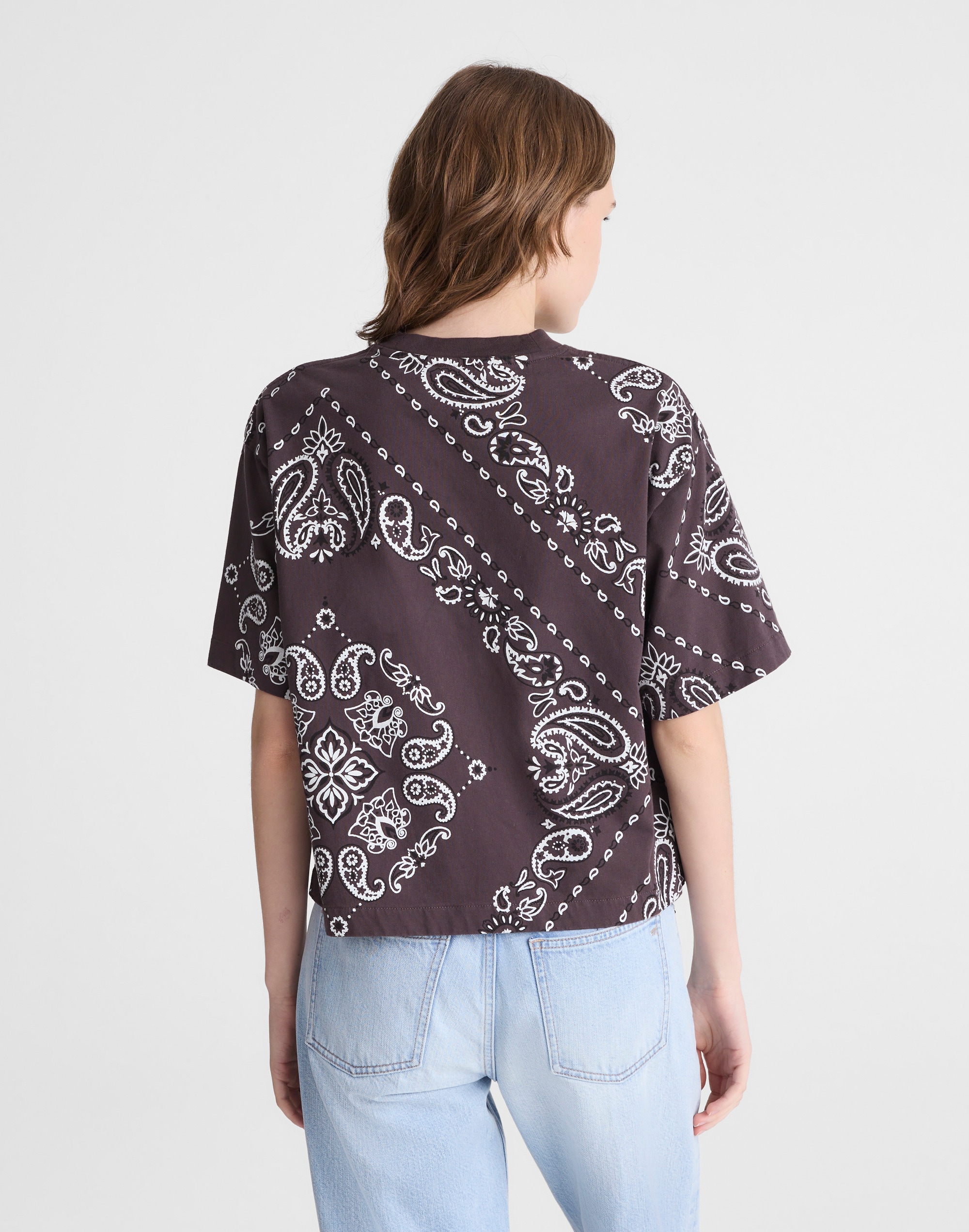 The Boxy Crop Tee in Allday Jersey