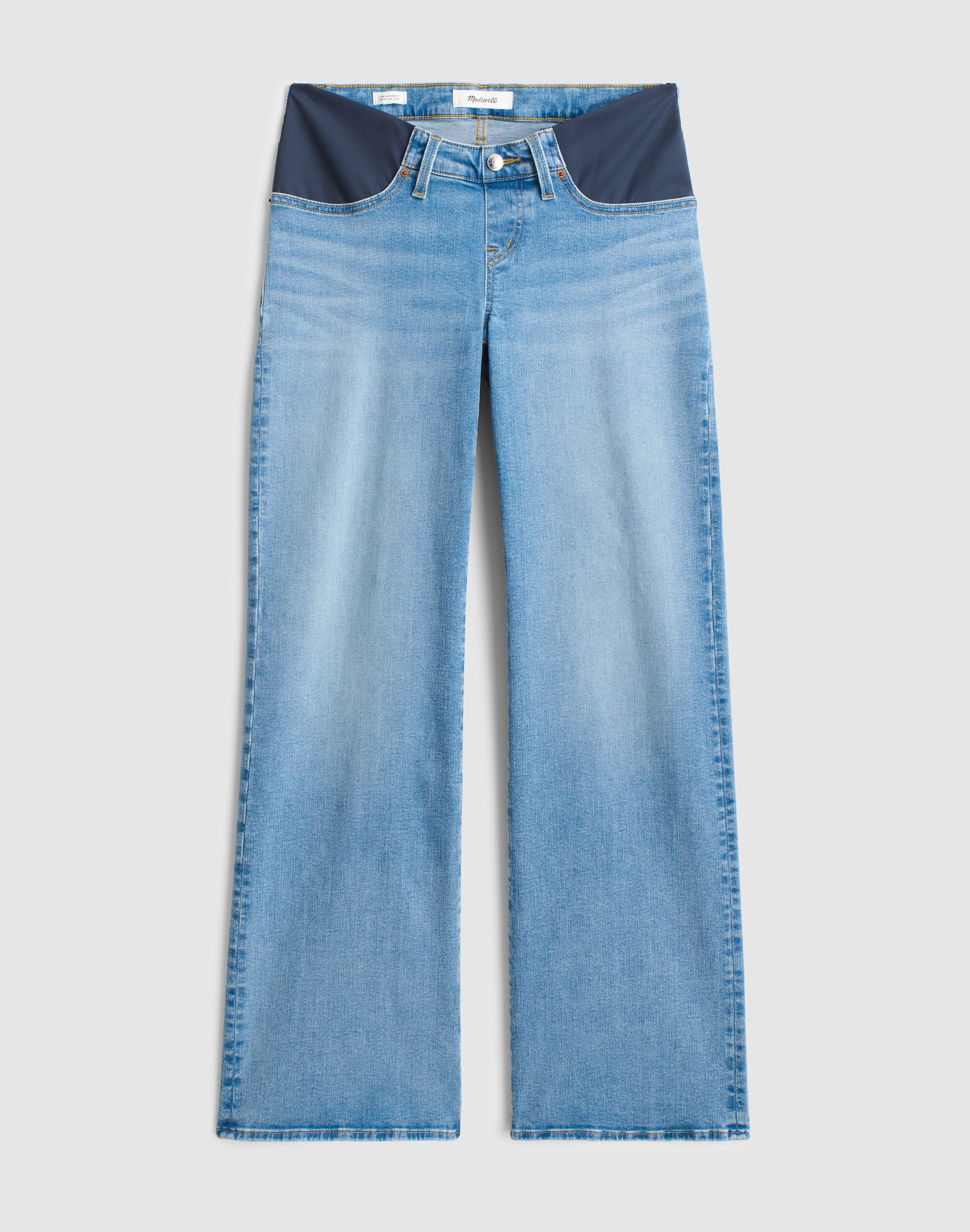 Madewell The Maternity Wide-leg Jean In Blue