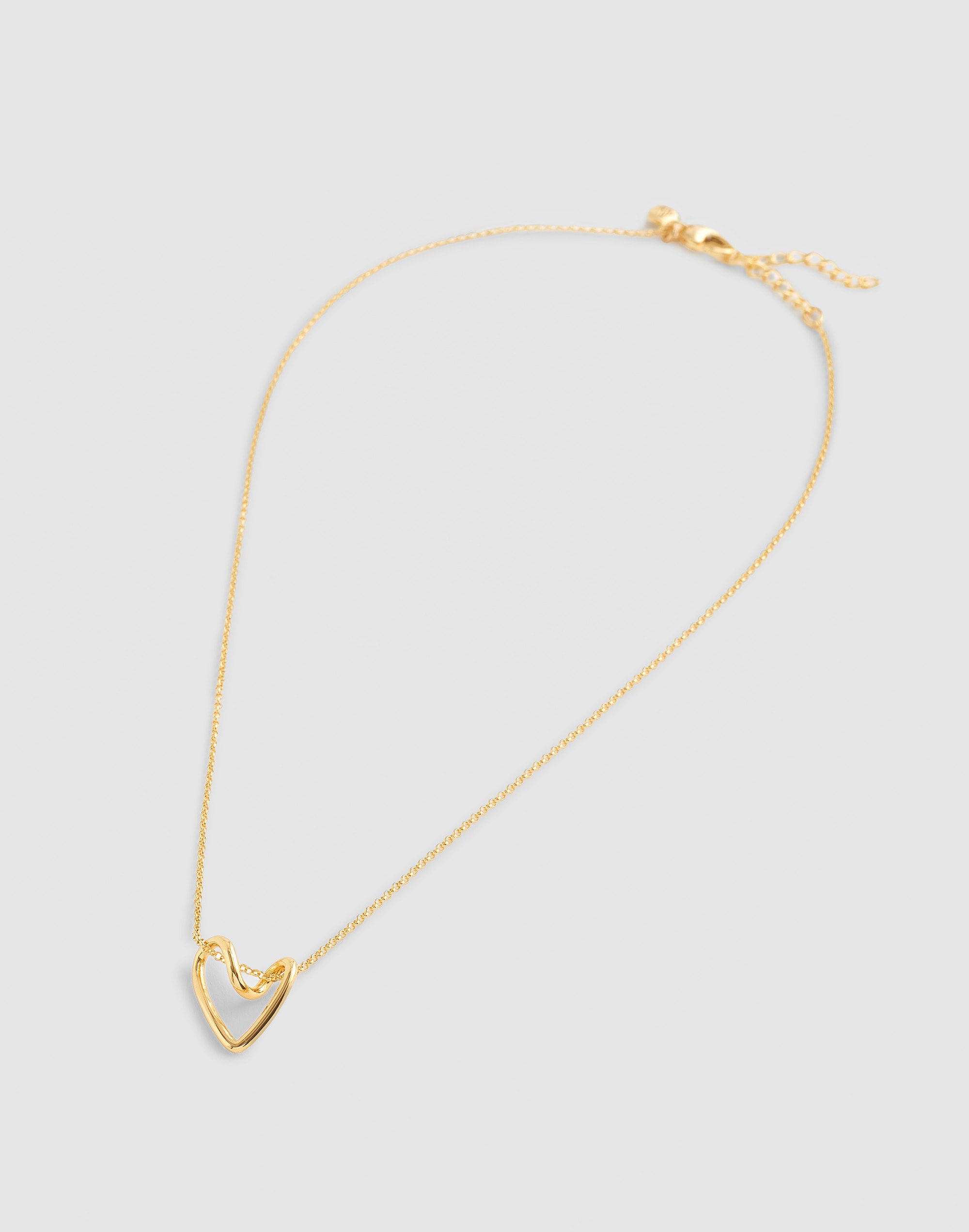 Looped Heart Choker Necklace