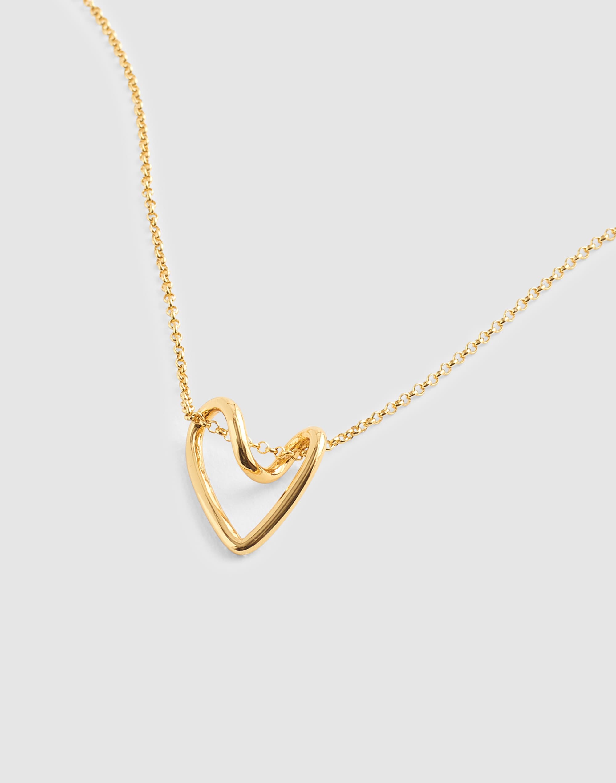 Looped Heart Choker Necklace
