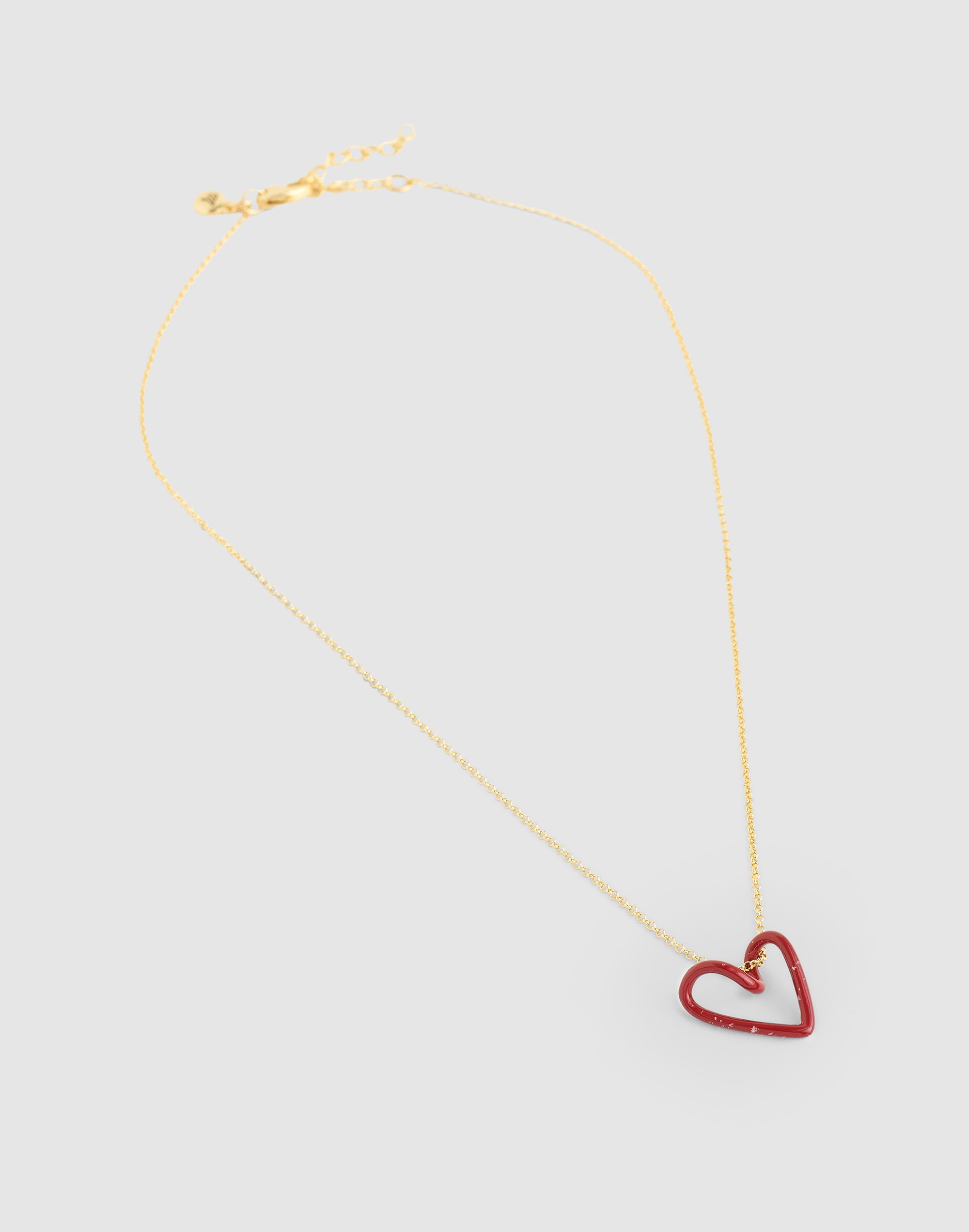 Looped Heart Choker Necklace