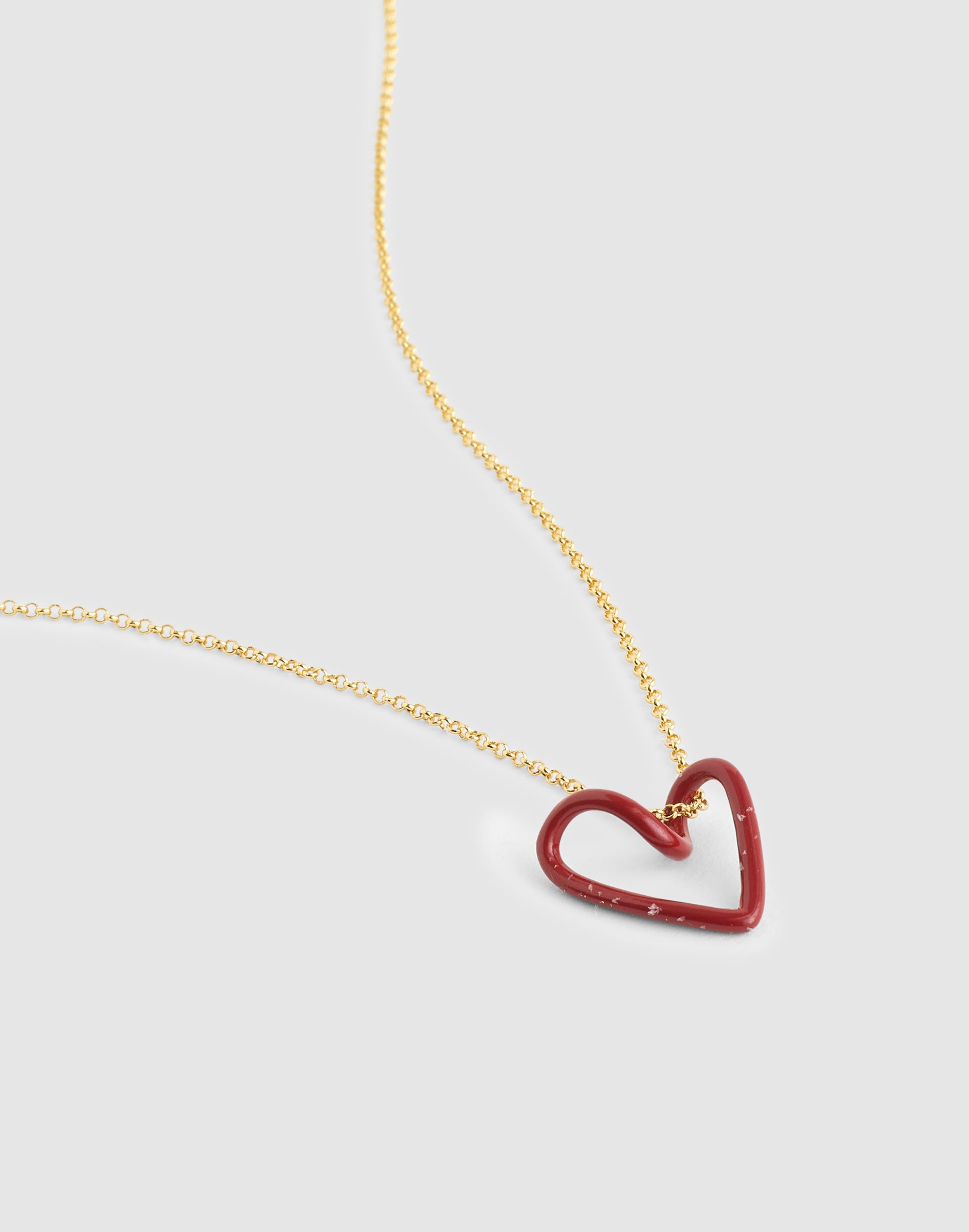 Looped Heart Choker Necklace