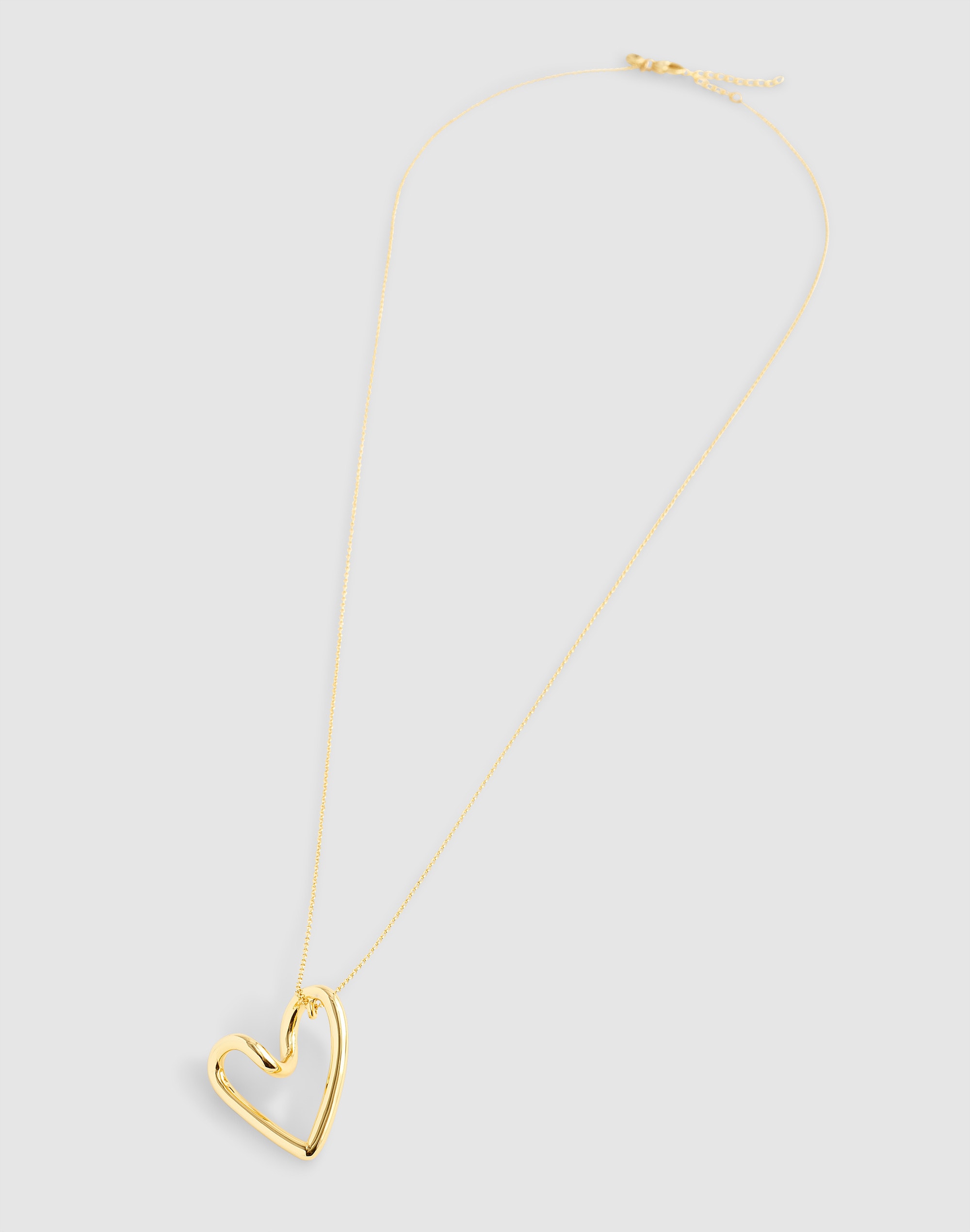 Looped Heart Pendant Necklace