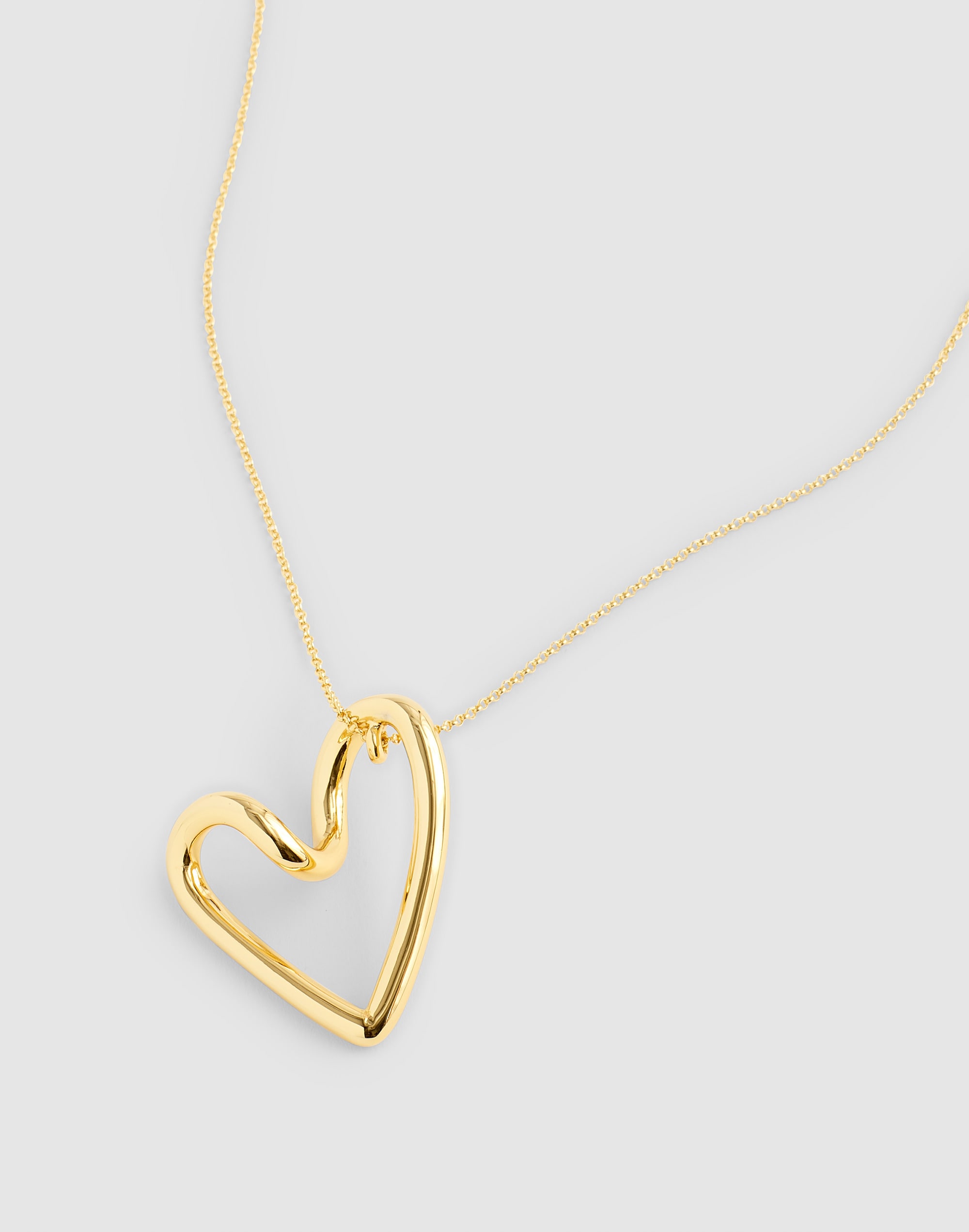 Madewell Looped Heart Pendant Necklace In Gold