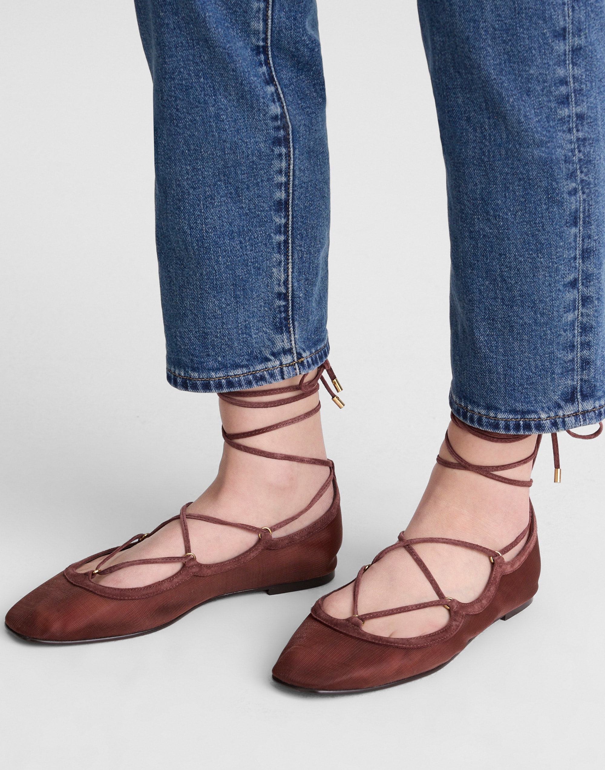 The Greta Lace-Up Ballet Flat