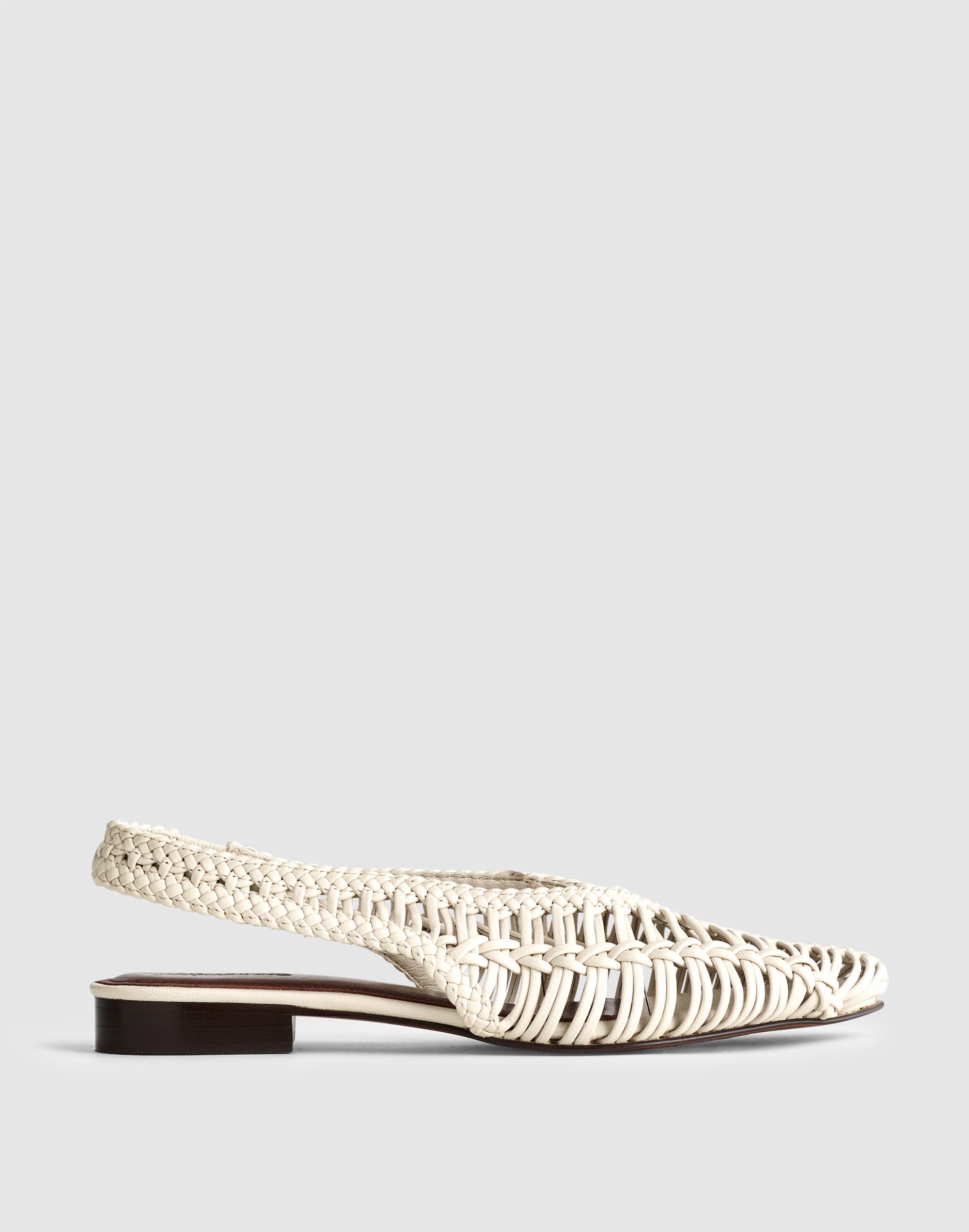 Madewell The Harpor Slingback Flat In Neutral