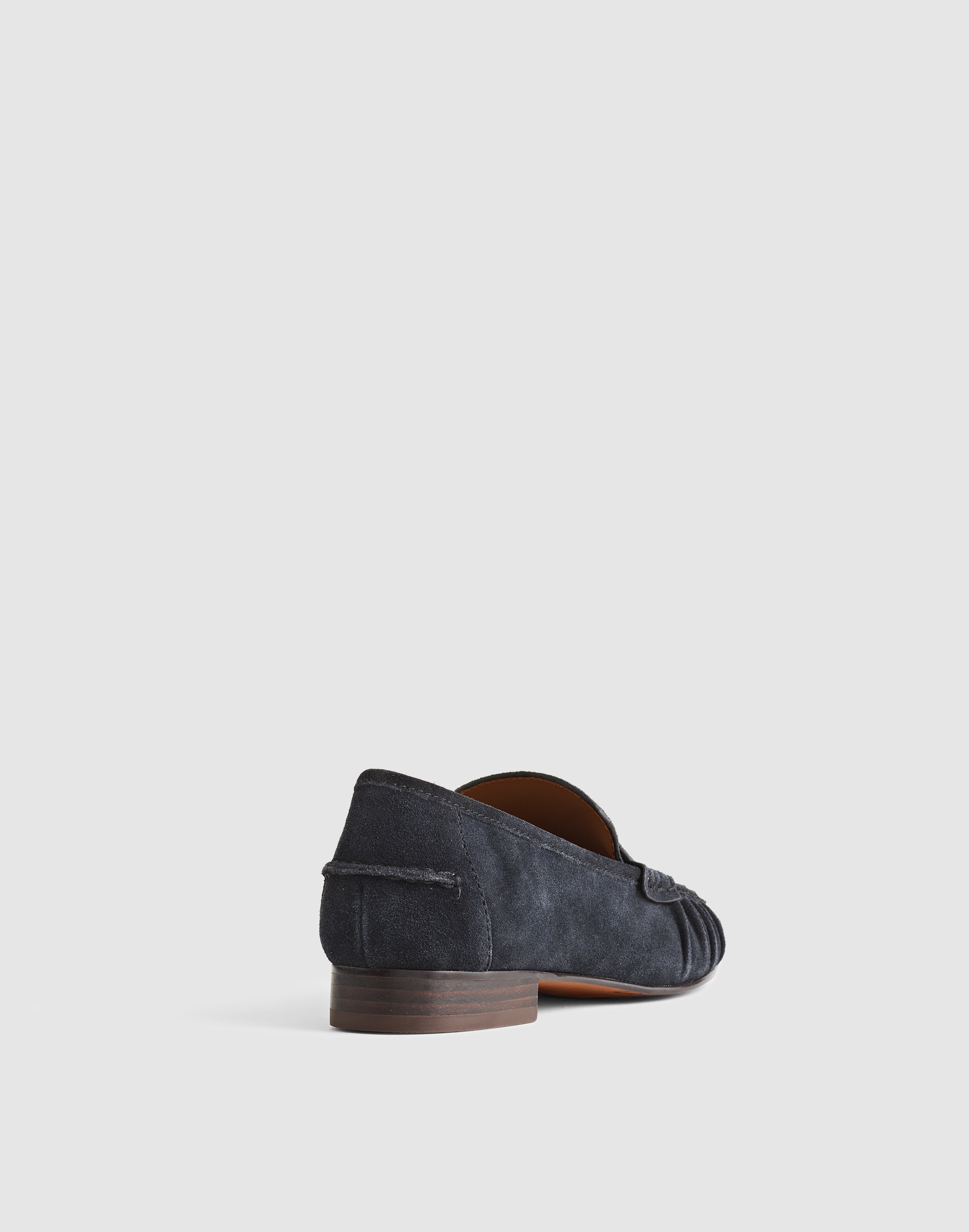 The Ashley Ruched Loafer in Suede