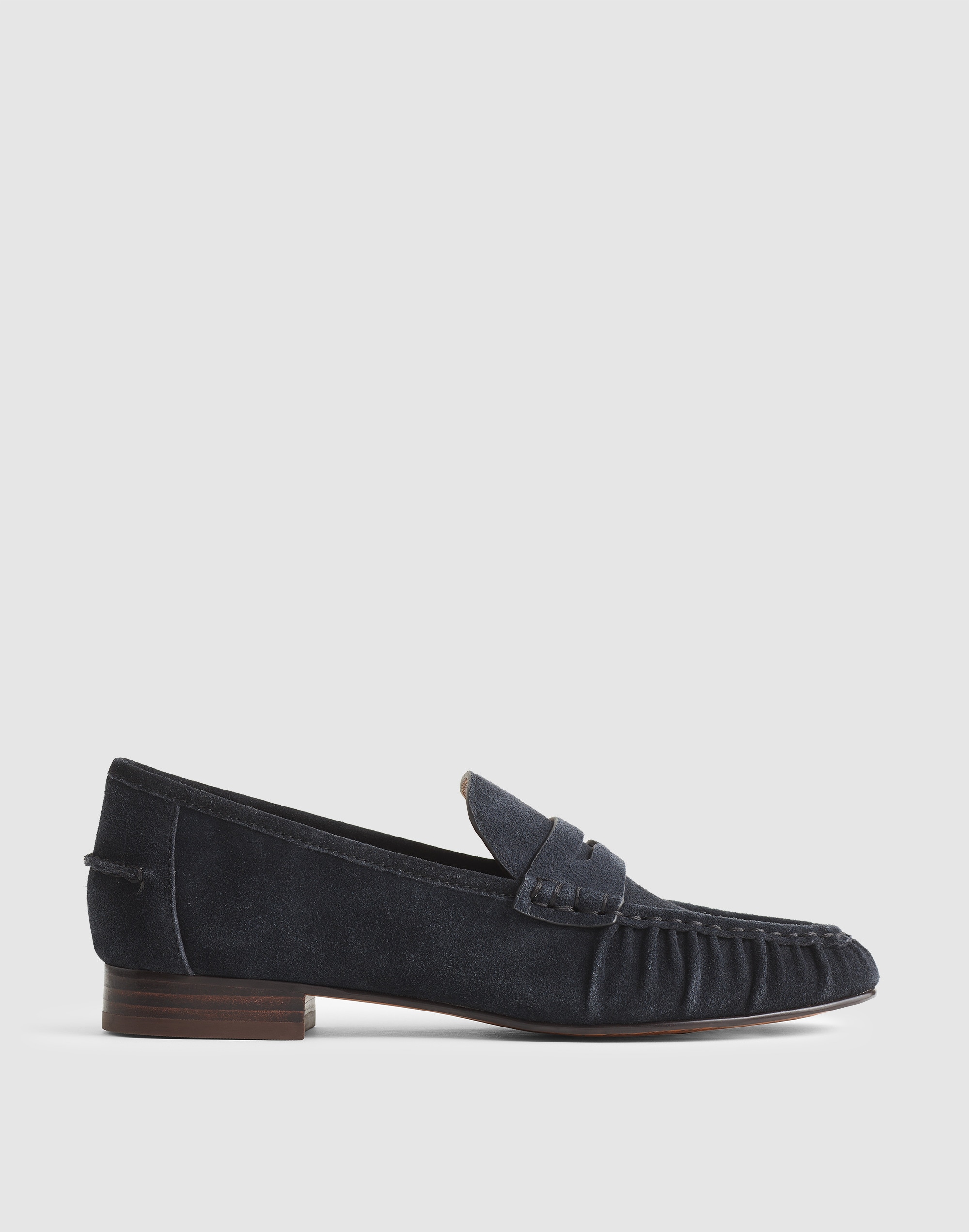 Madewell The Ashley Ruched Loafer In Purple
